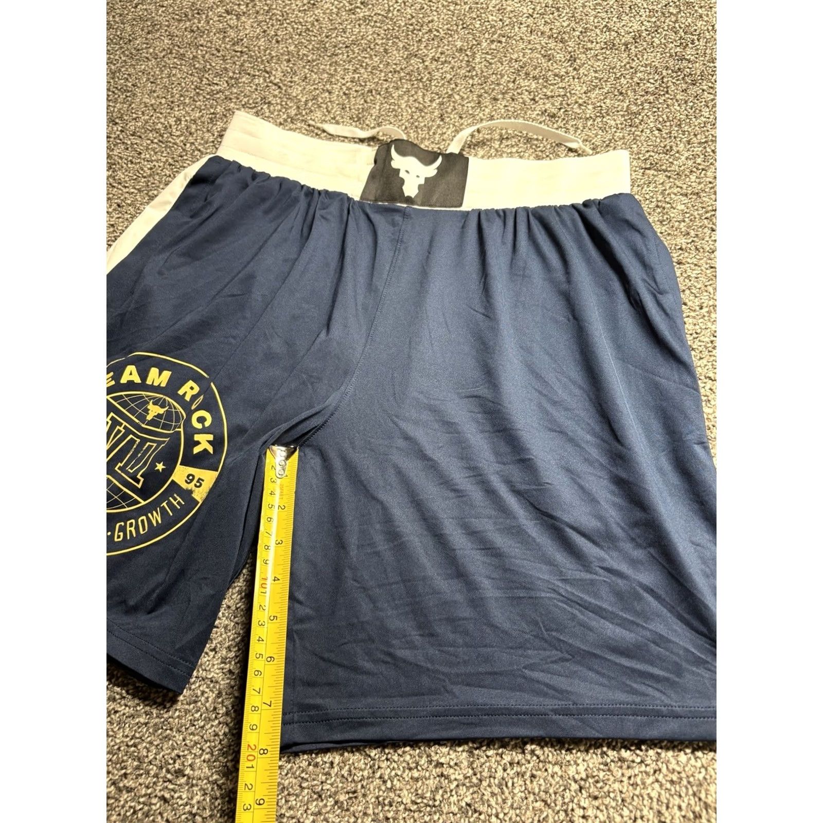 Under Armour Under Armour Project Rock Boxing Shorts Mens Large Blue NWT NEW Size US 33 - 5 Thumbnail