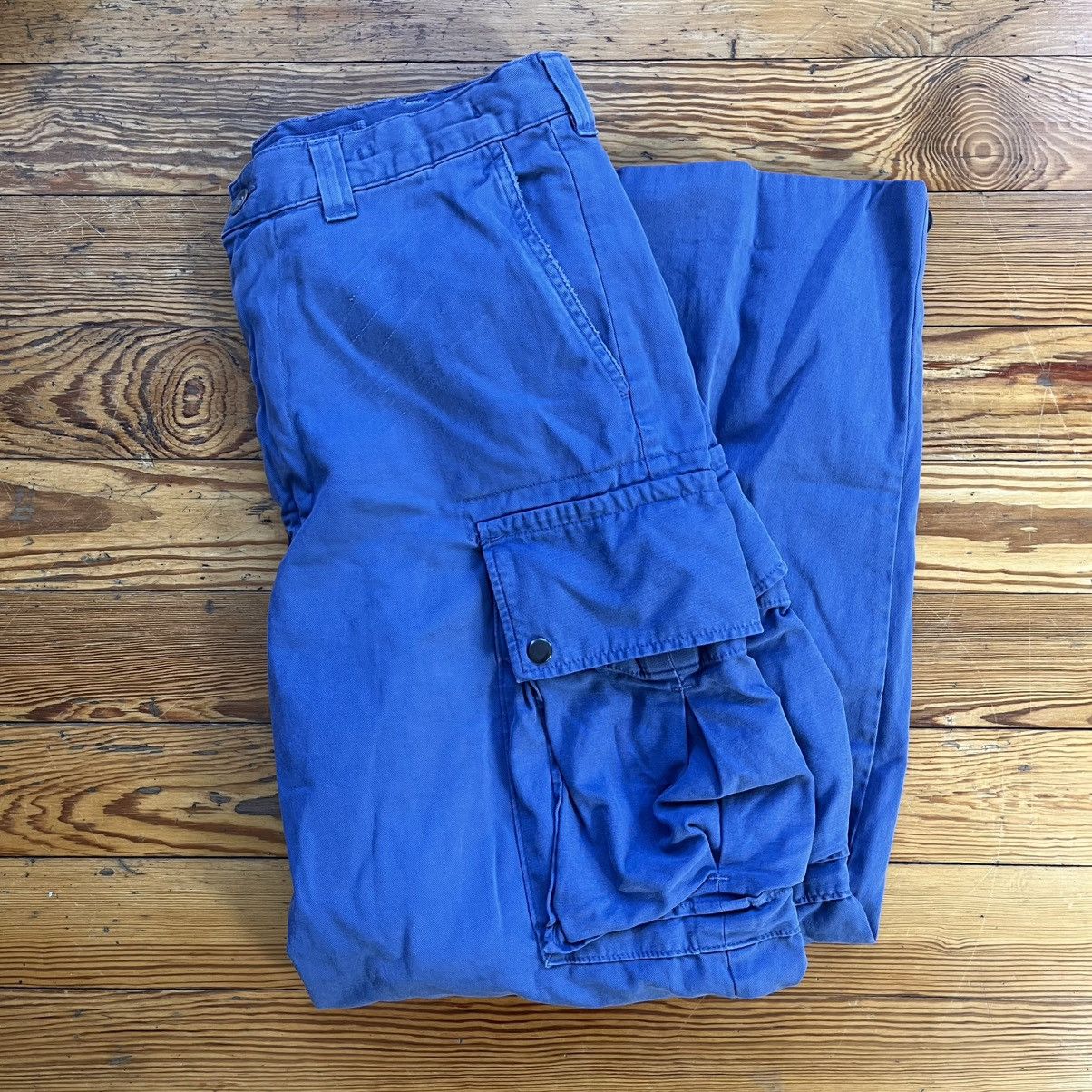 Polo Ralph Lauren Vintage Polo Ralph Lauren Blue Cargo Military Pants size 33 Size US 33 - 4 Thumbnail