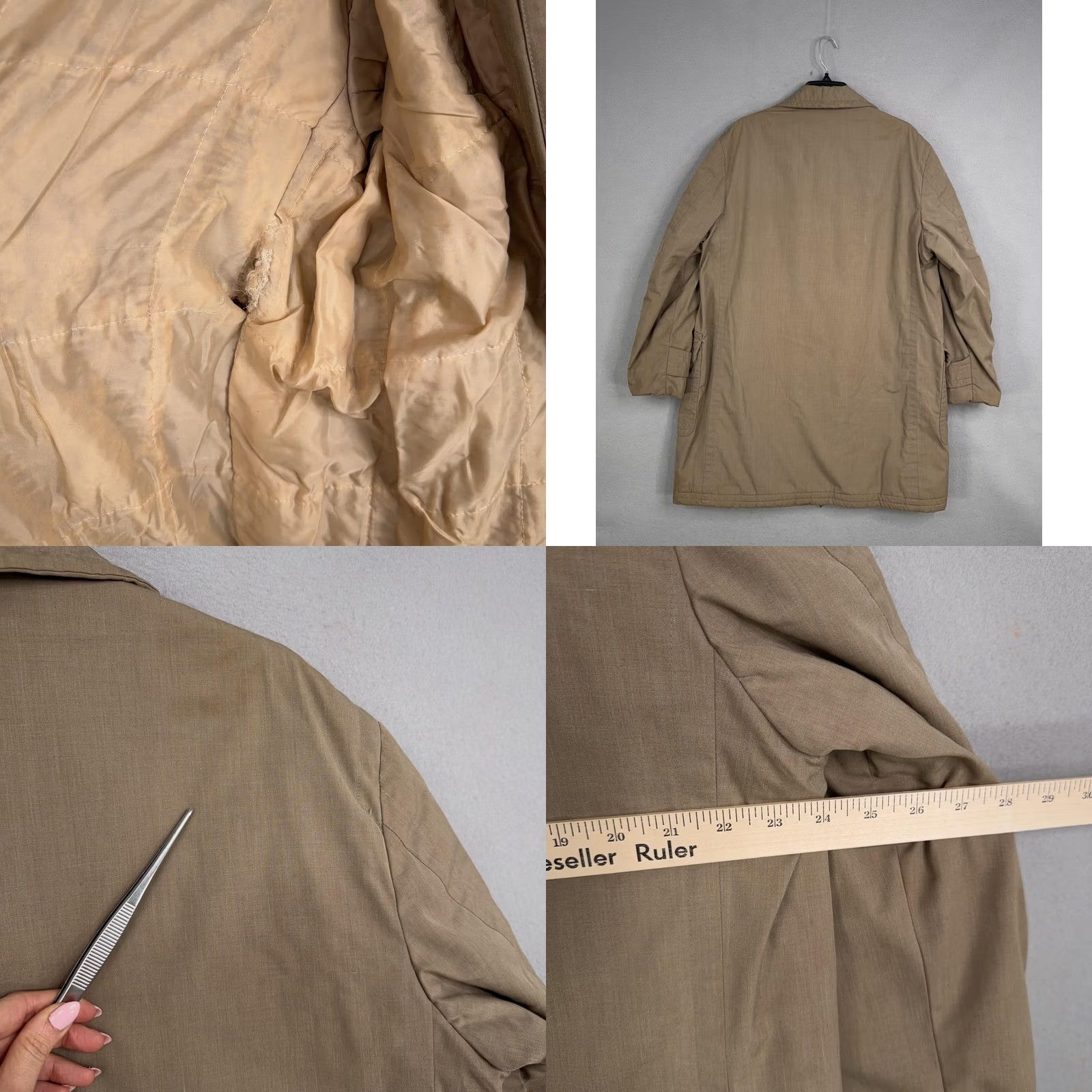 McGregor VINTAGE McGregor Coat Mens 42 Beige Cotton Quilted Zip Toggle Lined USA Coat Mens 42 Beige Cotton Quilted Zip Toggle Lined USA Size US XS / EU 42 / 0 - 8 Thumbnail