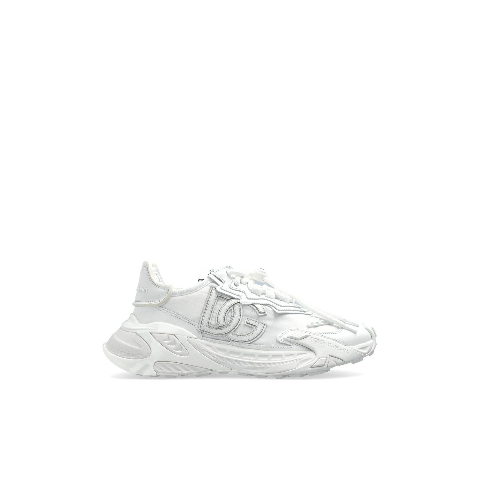 DOLCE&GABBANA Day Faster White Leather Sports Sneakers New &