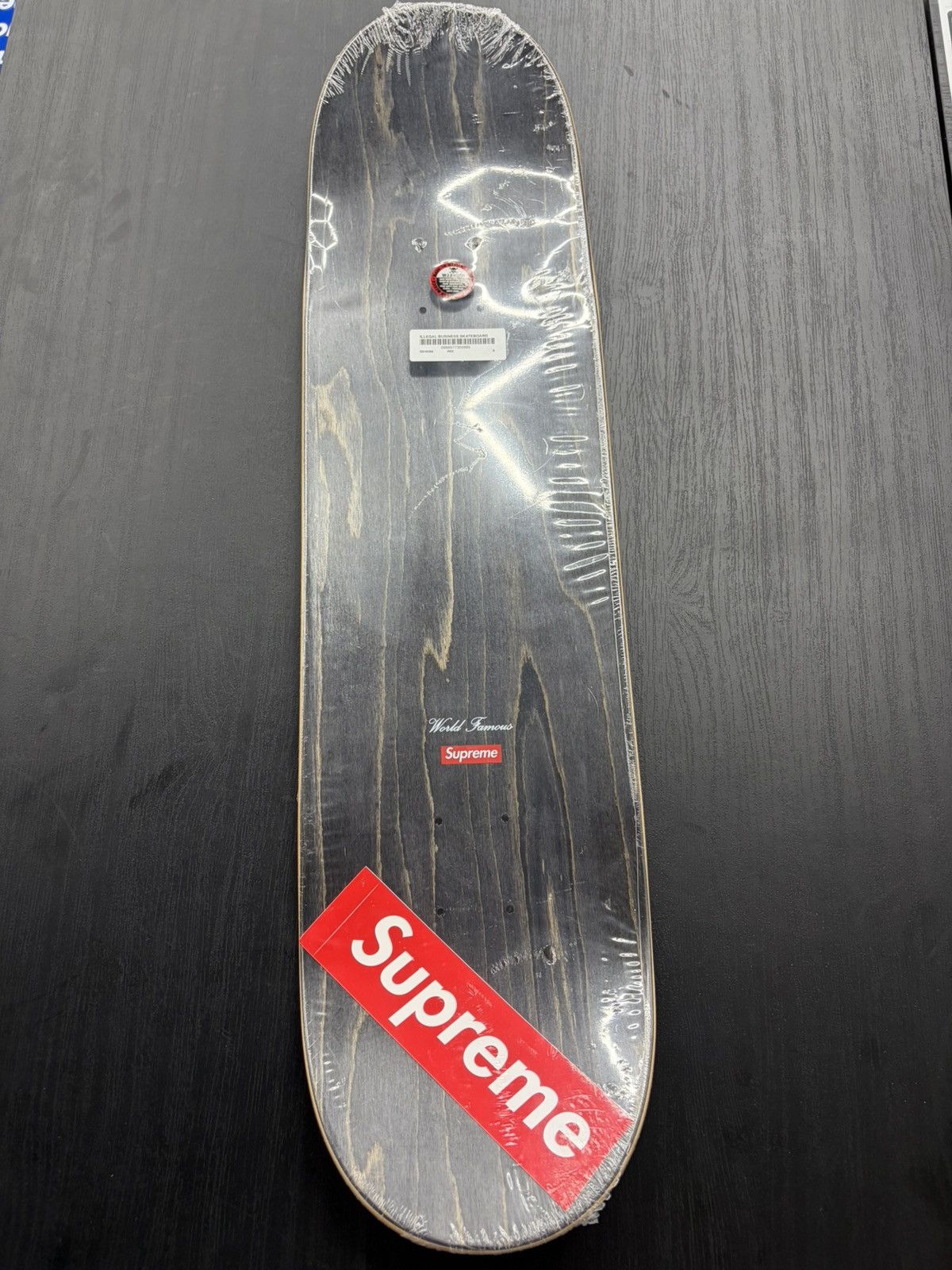 Supreme Supreme Illegal Business Skateboard Deck Red White Size ONE SIZE - 3 Thumbnail