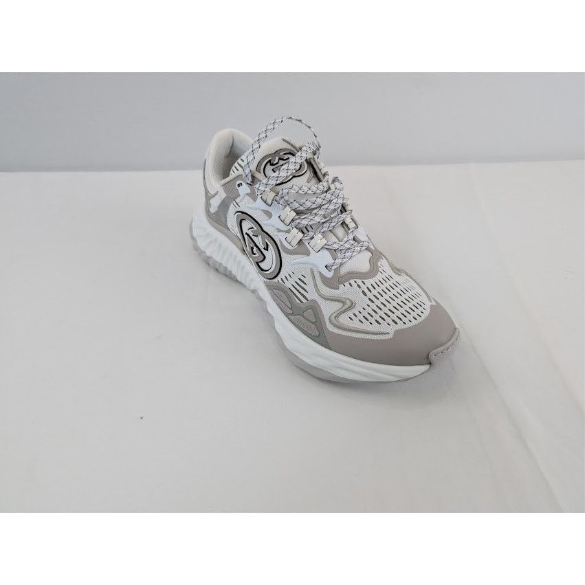 Gucci o1rshd1 Ripple Splash Sneaker in White / Grey Size US 11 / EU 44 - 3 Thumbnail