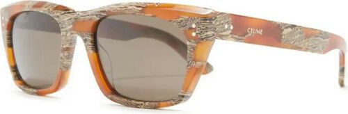 Celine Celine CL40060I 62E Brown Horn Rectangular Unisex Sunglasses Size ONE SIZE - 3 Thumbnail