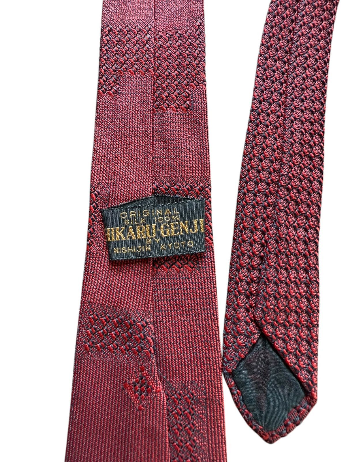 Other Vintage Nishijin Silk Tie – HIKARUGENJI – Kyoto Woven Size ONE SIZE - 5 Thumbnail