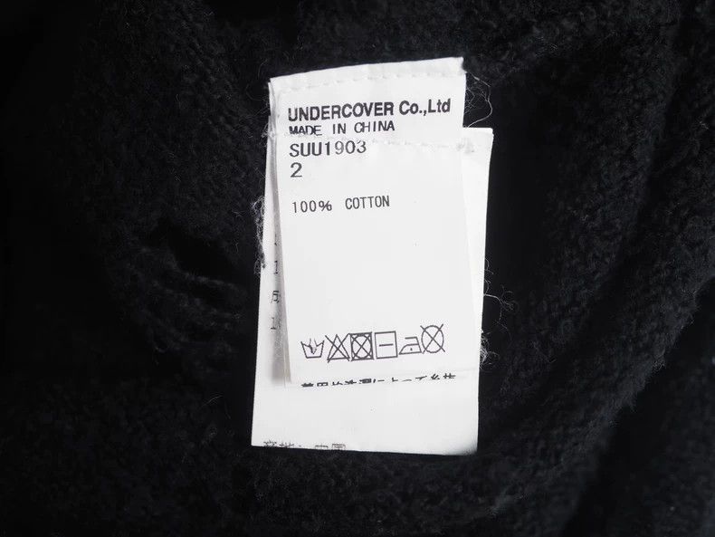 Undercover undercover Black Ripped Sweater 2502-Nextarrow Size US M / EU 48-50 / 2 - 6 Thumbnail