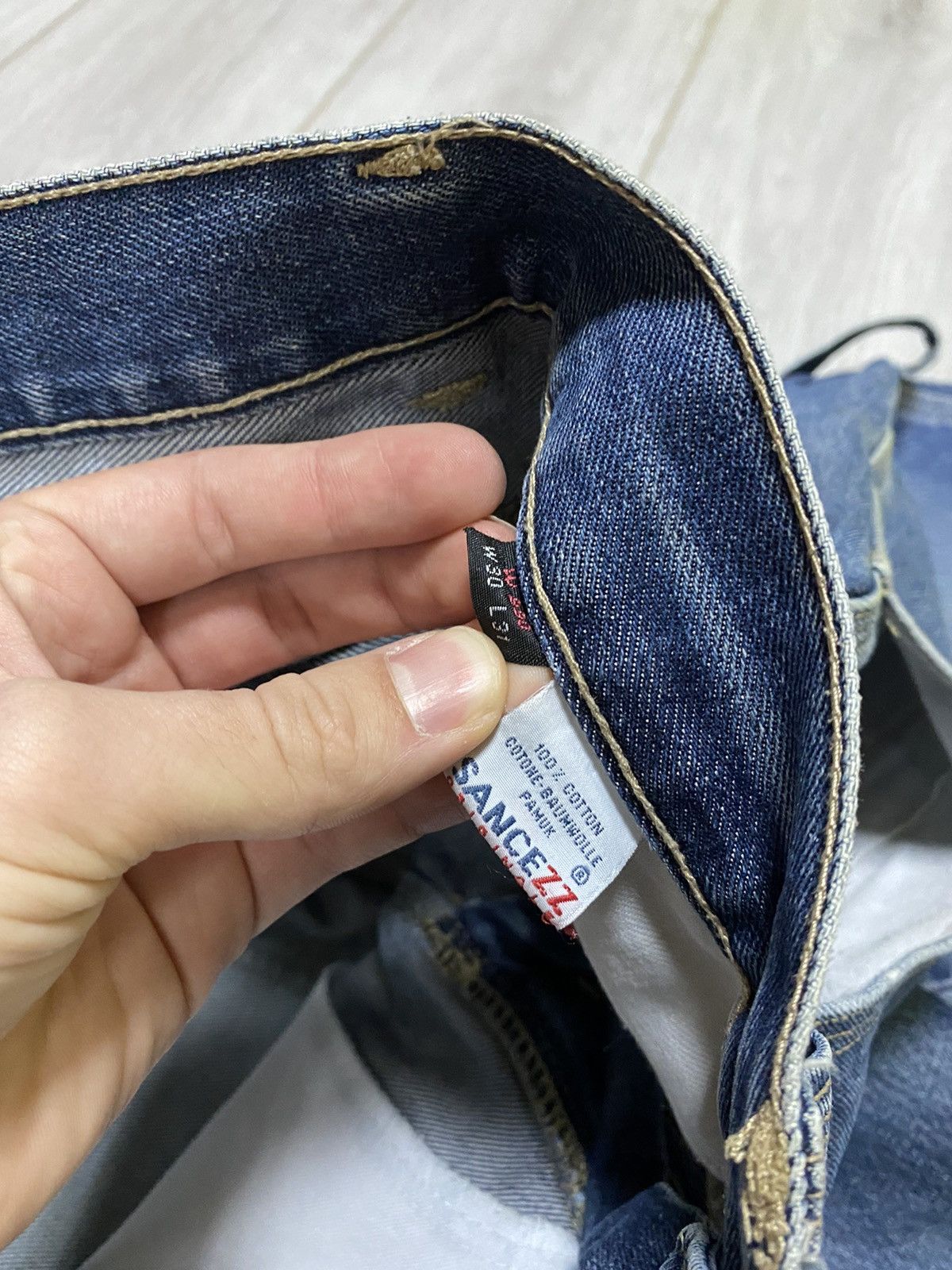 Vintage Vintage 90s Sancezz RARE Jnco style Baggy Denim Jeans Size US 30 / EU 46 - 8 Thumbnail