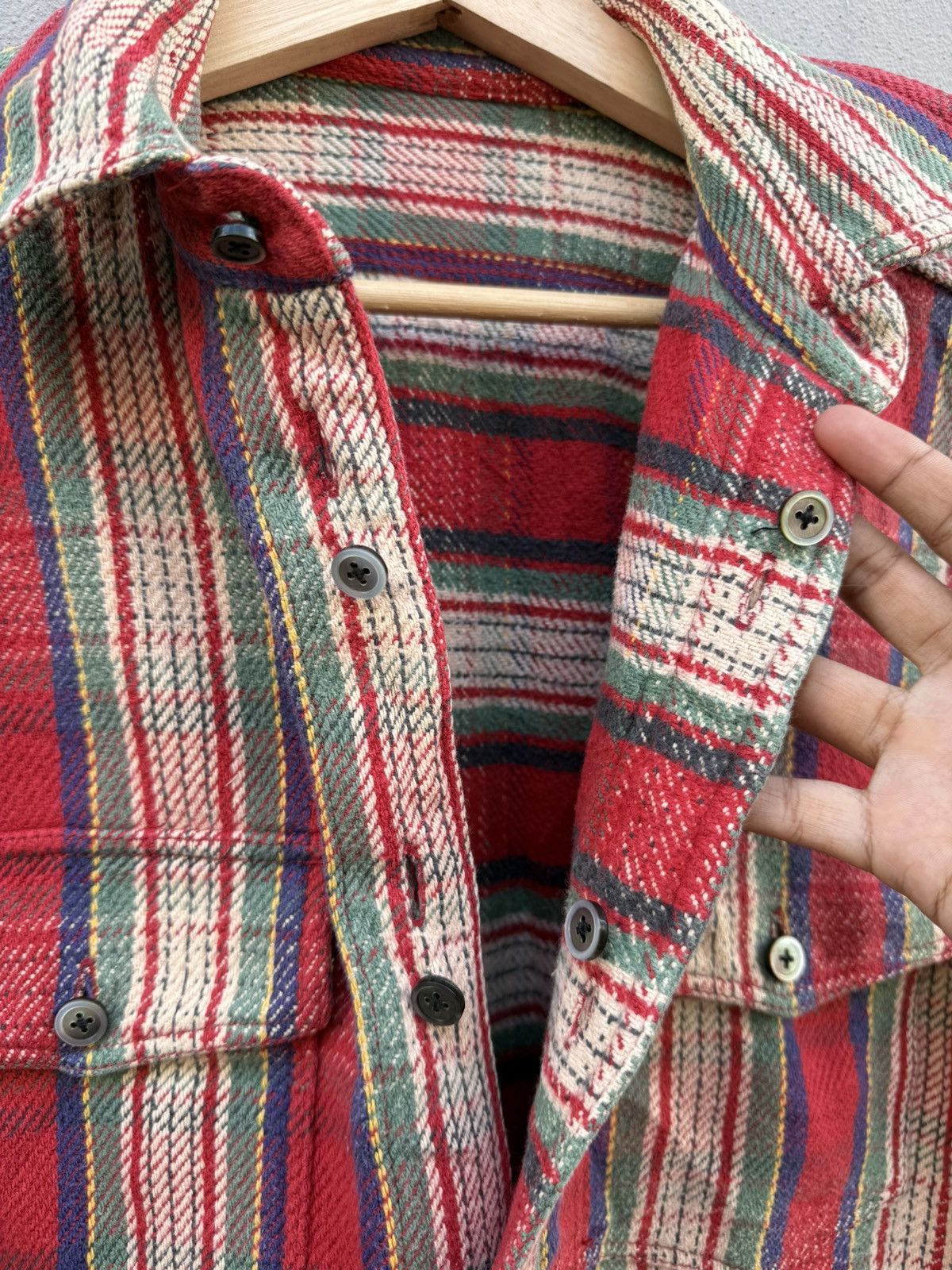 Nigel Cabourn RARE🔥Vintage Nigel Cabourn Reversible Flannel Checked Plaid Size US S / EU 44-46 / 1 - 22 Thumbnail