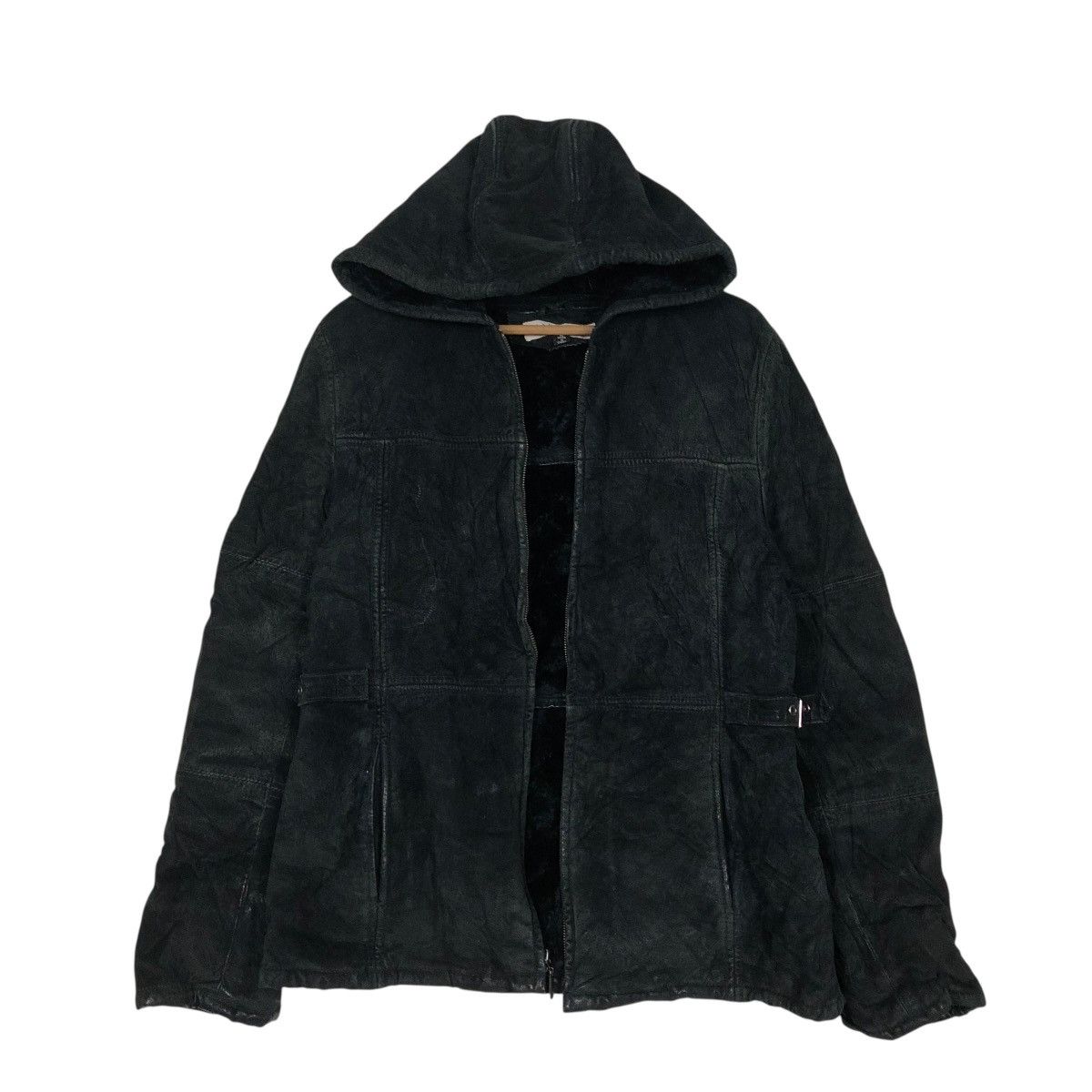Japanese Brand 🔥VINTAGE LEATHER JACKET FUR BLANKET MAURICES ISSEY MIYAKE Size US M / EU 48-50 / 2 - 3 Thumbnail