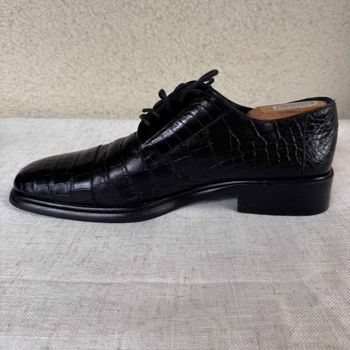 Gucci GUCCI Crocodile Lace Up Oxford-Men's 10.5 US-M to Wide-BLAck Size US 10.5 / EU 43-44 - 7 Thumbnail
