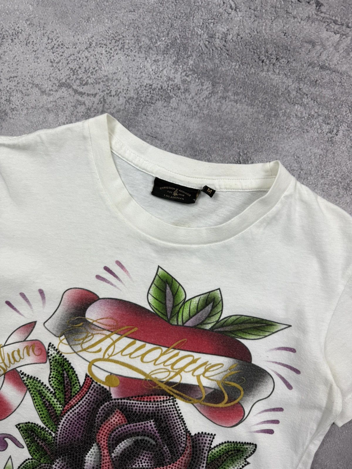 Christian Audigier Vintage Y2K Ed Hardy By Christian Audigier T-Shirt Rare Tee Size M / US 6-8 / IT 42-44 - 8 Thumbnail