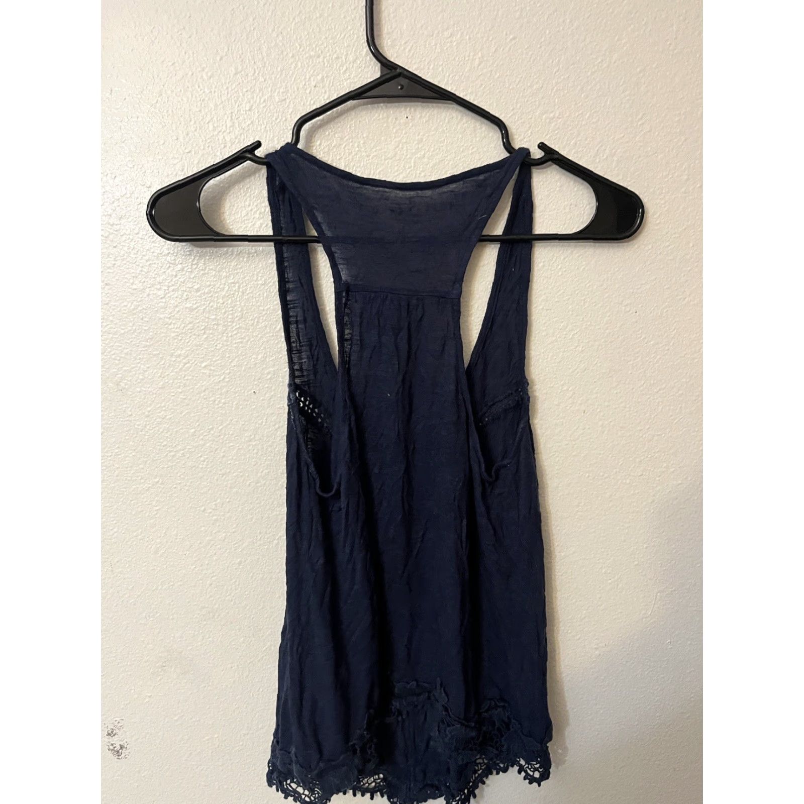 Aeropostale AEROPOSTALE Basic Tank Top Size Small Navy Blue Teens Womens Size S / US 4 / IT 40 - 3 Thumbnail