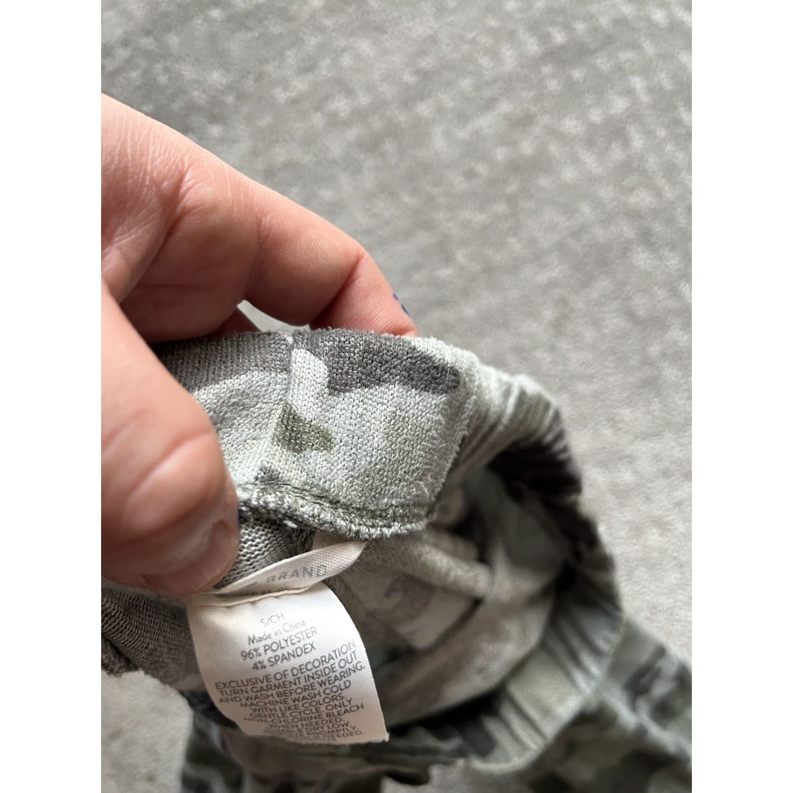 Lucky Brand Lucky Brand Women Pajama Pants 28" Inseam Small Olive Green Camouflage Sleepwear Drawstring Regular Colorful Polyester Spandex Knit Size 28" / US 6 / IT 42 - 5 Thumbnail
