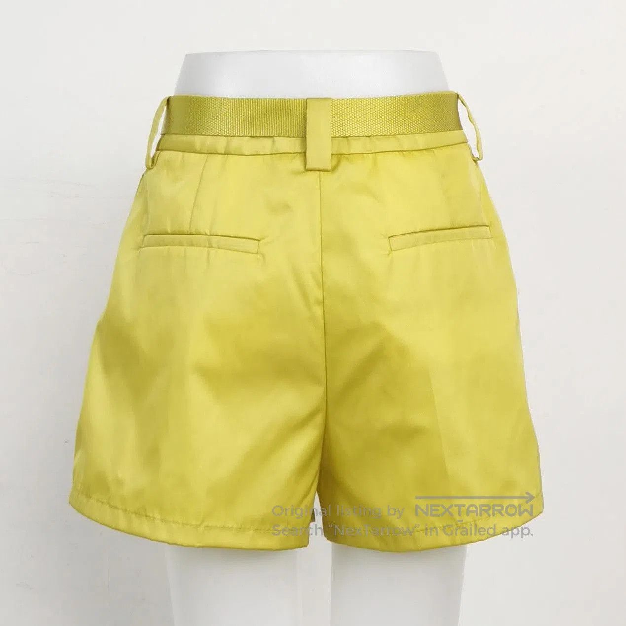 Prada Prada Yellow Belted Casual Shorts . Size 39" - 2 Thumbnail