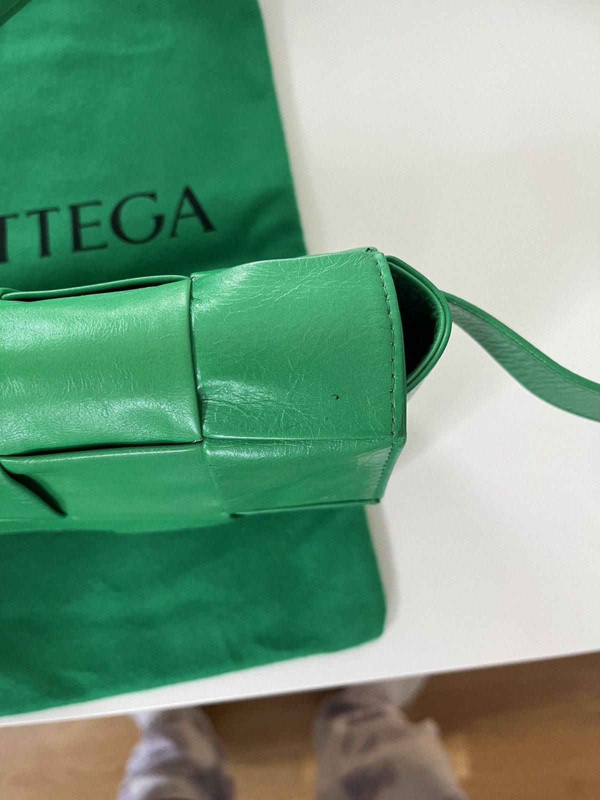 Bottega Veneta Bottega Veneta CassetteBelt Bag in Parakeet Green Size ONE SIZE - 4 Thumbnail