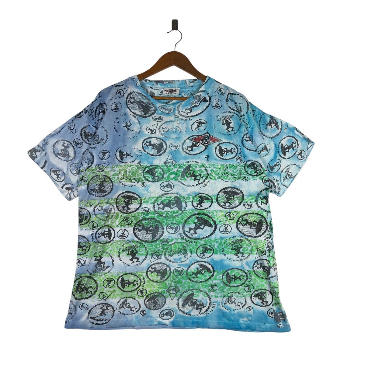 Vintage Surf Boards BEAR Hawaii Surf Overprint T-Shirt Size US L / EU 52-54 / 3 - 2 Thumbnail