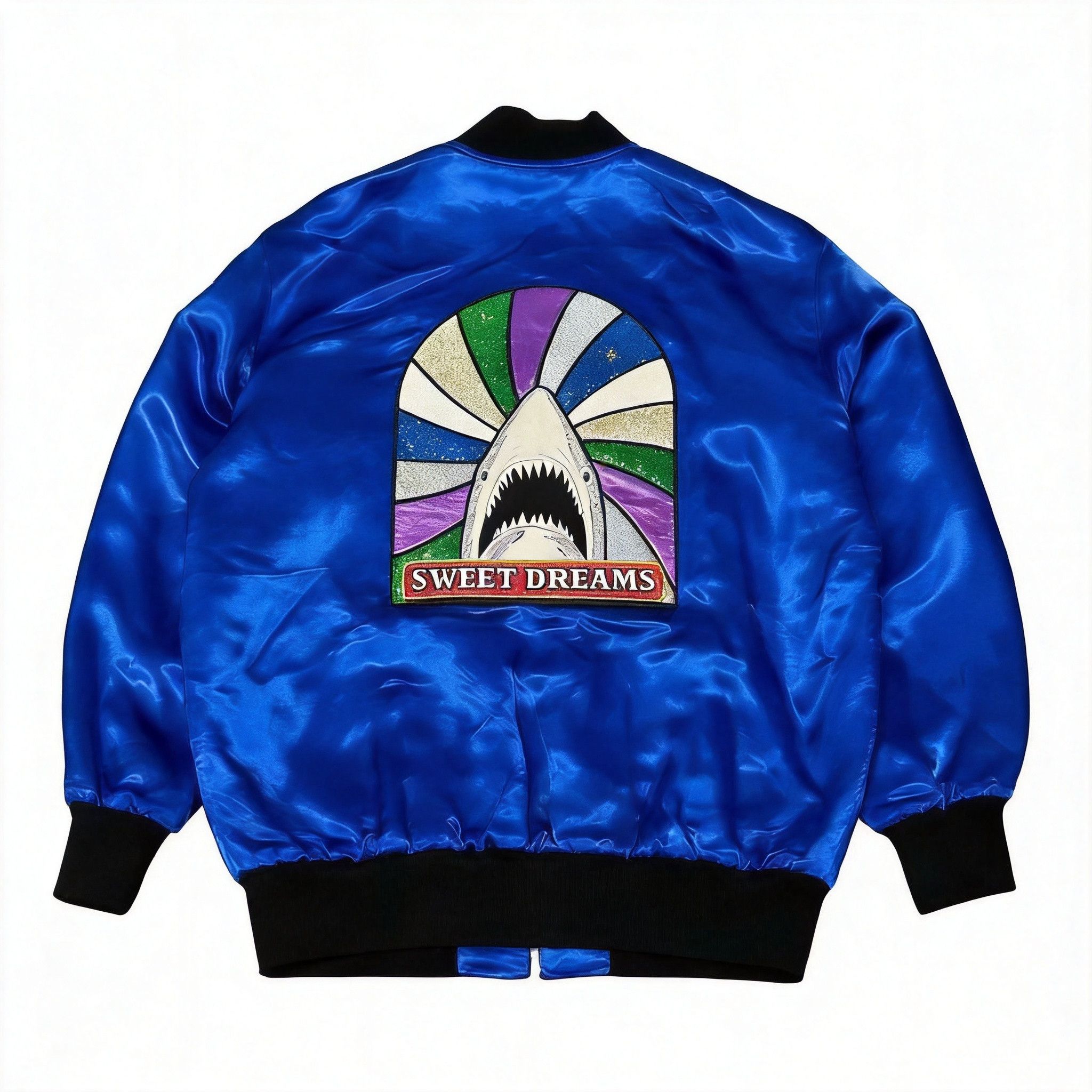 ジャケット・アウター saint laurent 17ss shark Wappen bomber Saint Laurent Paris Saint Laurent Shark Graphic Bomber Jacket Size