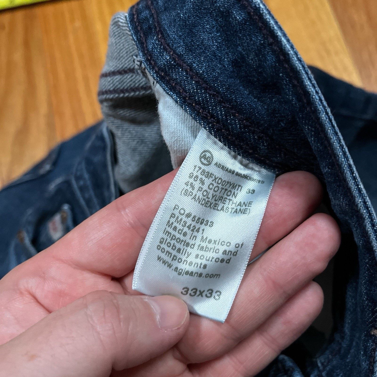 AG Adriano Goldschmied AG-ED 360 Goldschmied Jeans Tellis Modern Slim Japan Denim Size US 34 / EU 50 - 9 Thumbnail