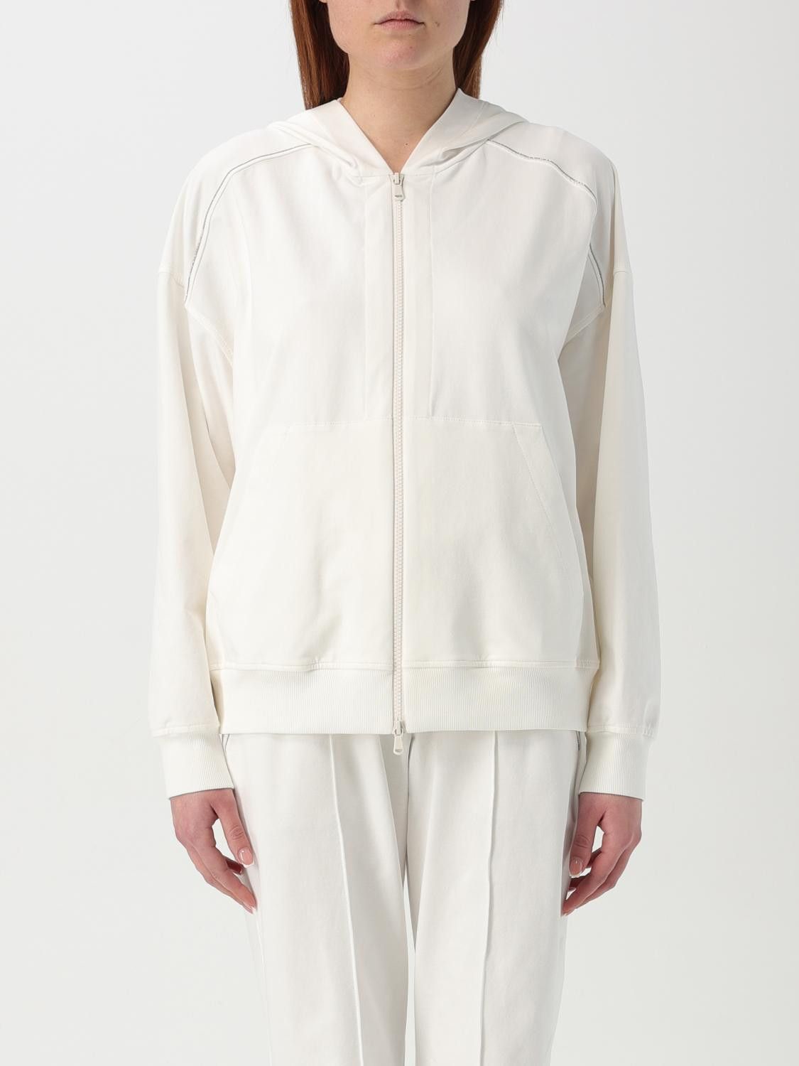 Brunello Cucinelli Brunello Cucinelli Sweatshirt Woman Natural Size M / US 6-8 / IT 42-44 - 1 Thumbnail