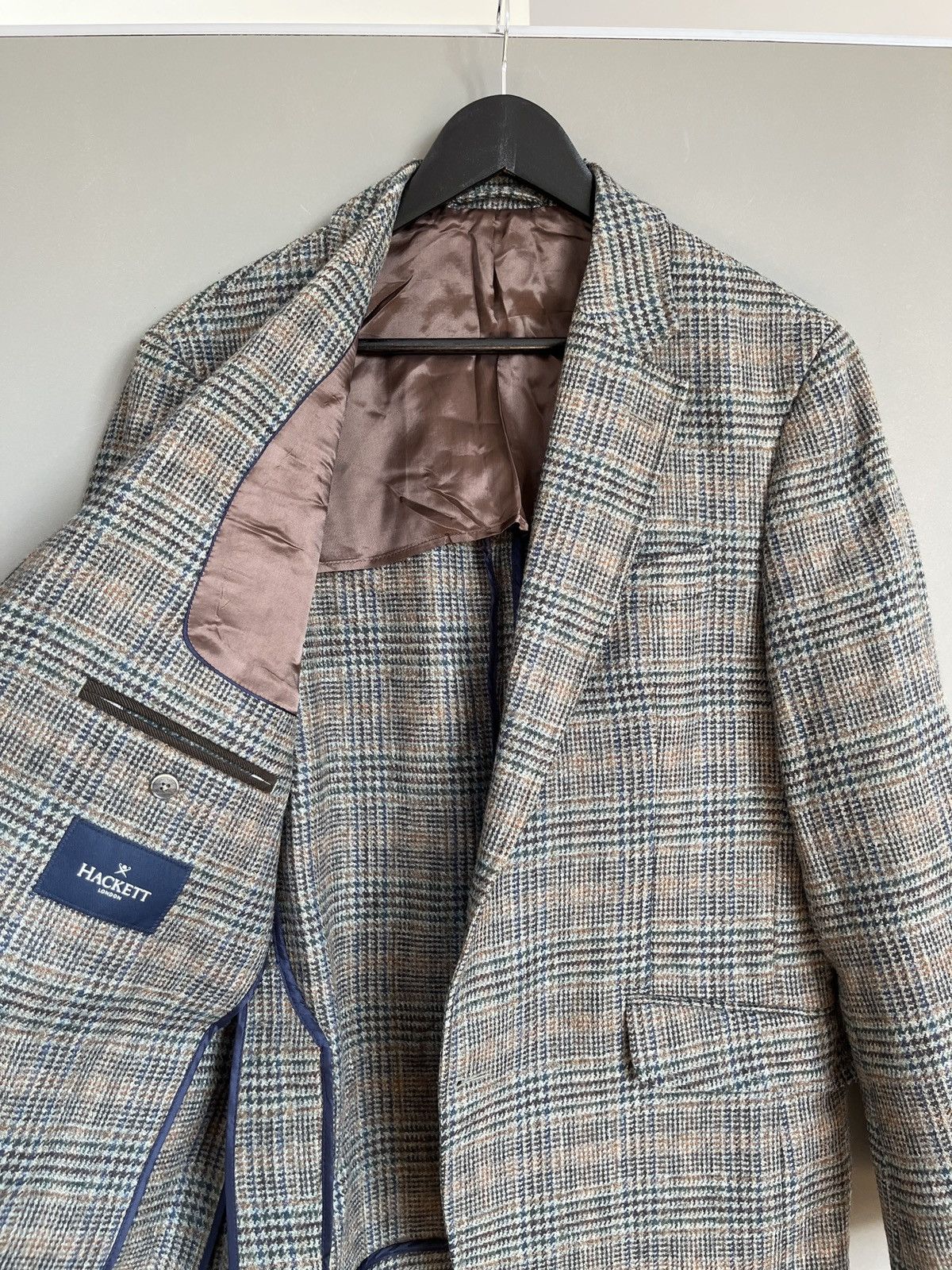 Hackett Hackett Tweed Wool Blazer Size 52L - 10 Thumbnail