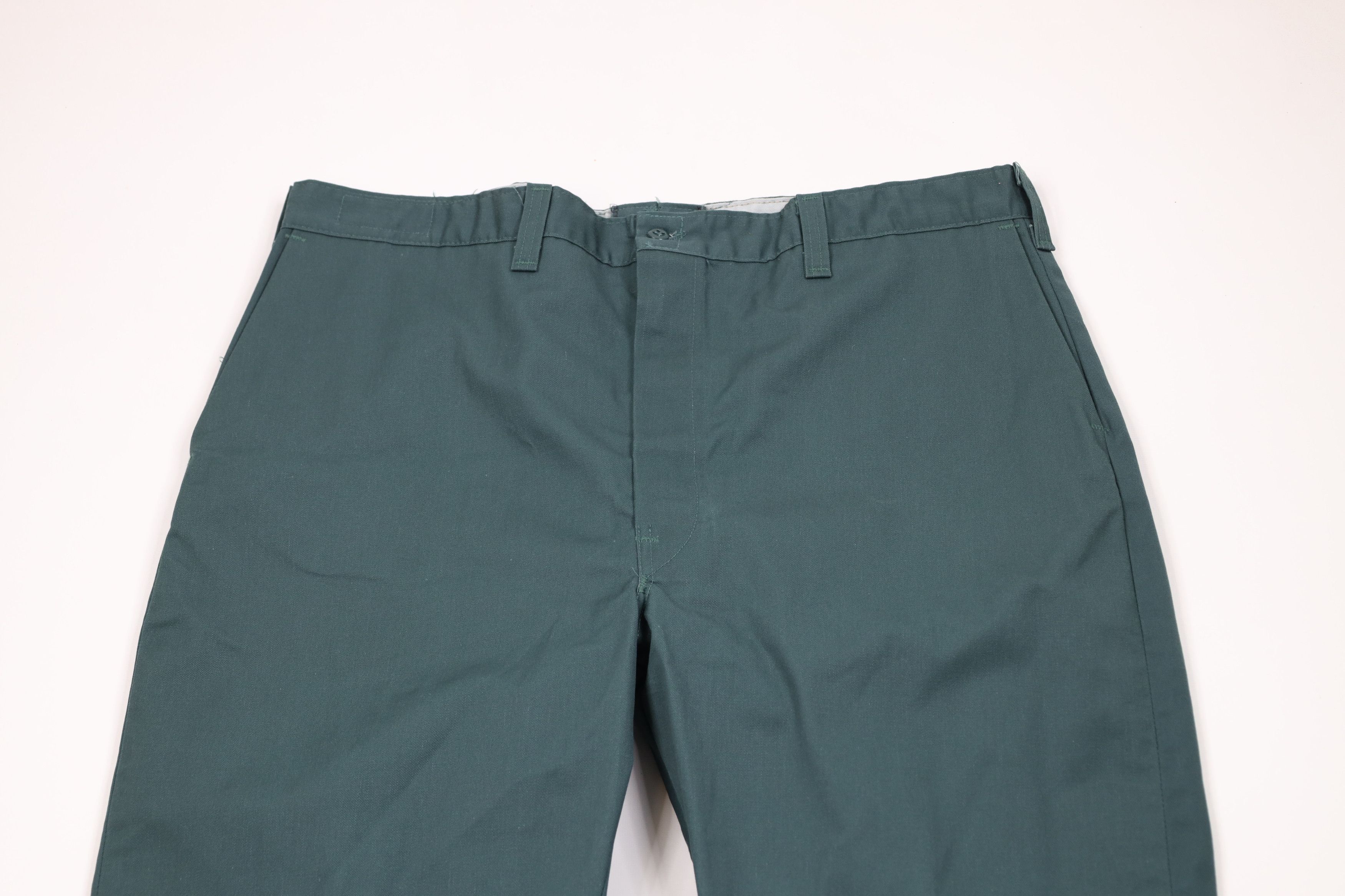 Vintage Vintage 80s 90s Streetwear Wide Leg Chino Pants Green USA Size US 40 / EU 56 - 2 Thumbnail