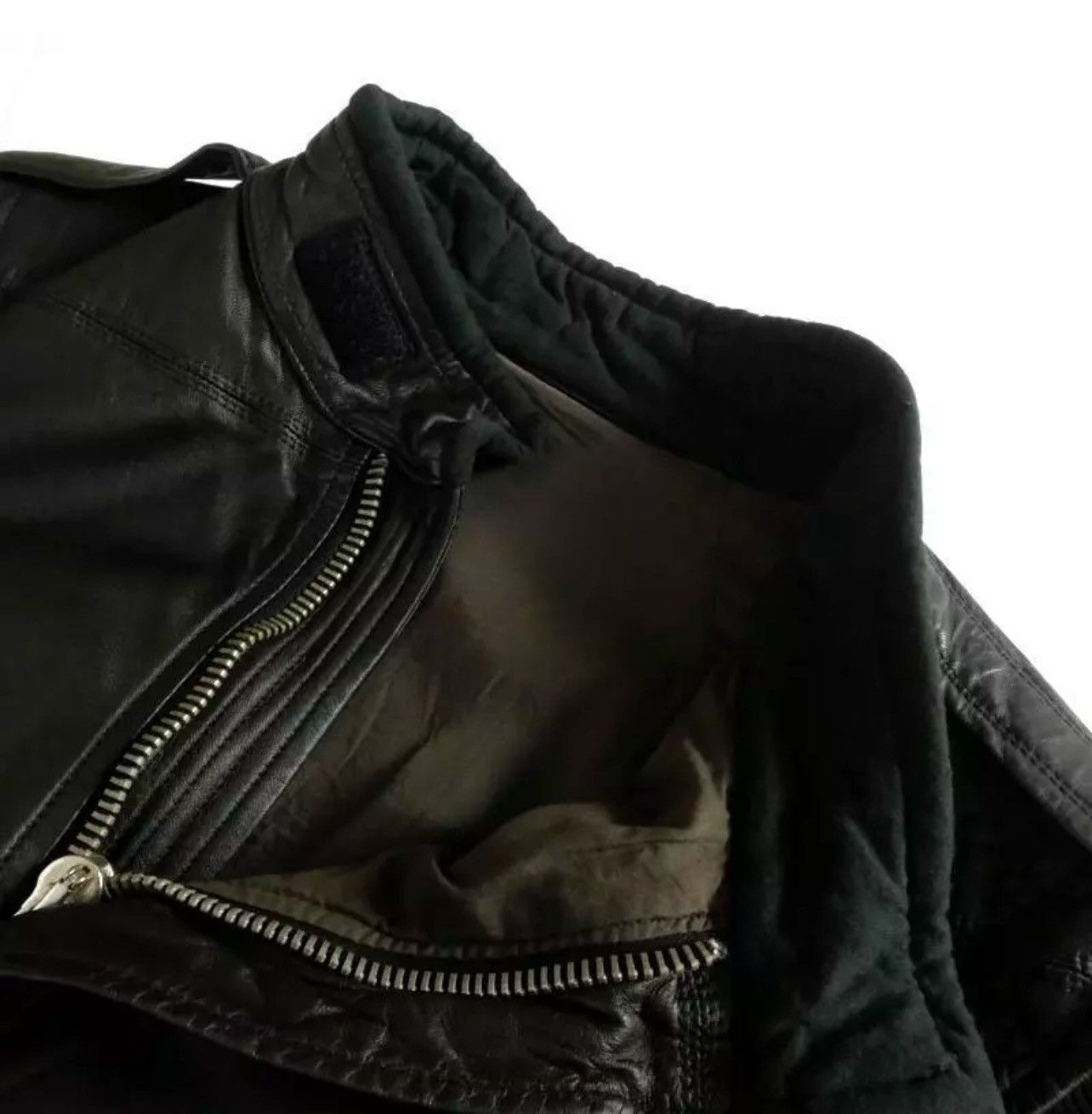 Rick Owens × Rick Owens Drkshdw 2008 Rick Owens Olmar & Mirta Produced Leather Jacket Size US S / EU 44-46 / 1 - 5 Thumbnail