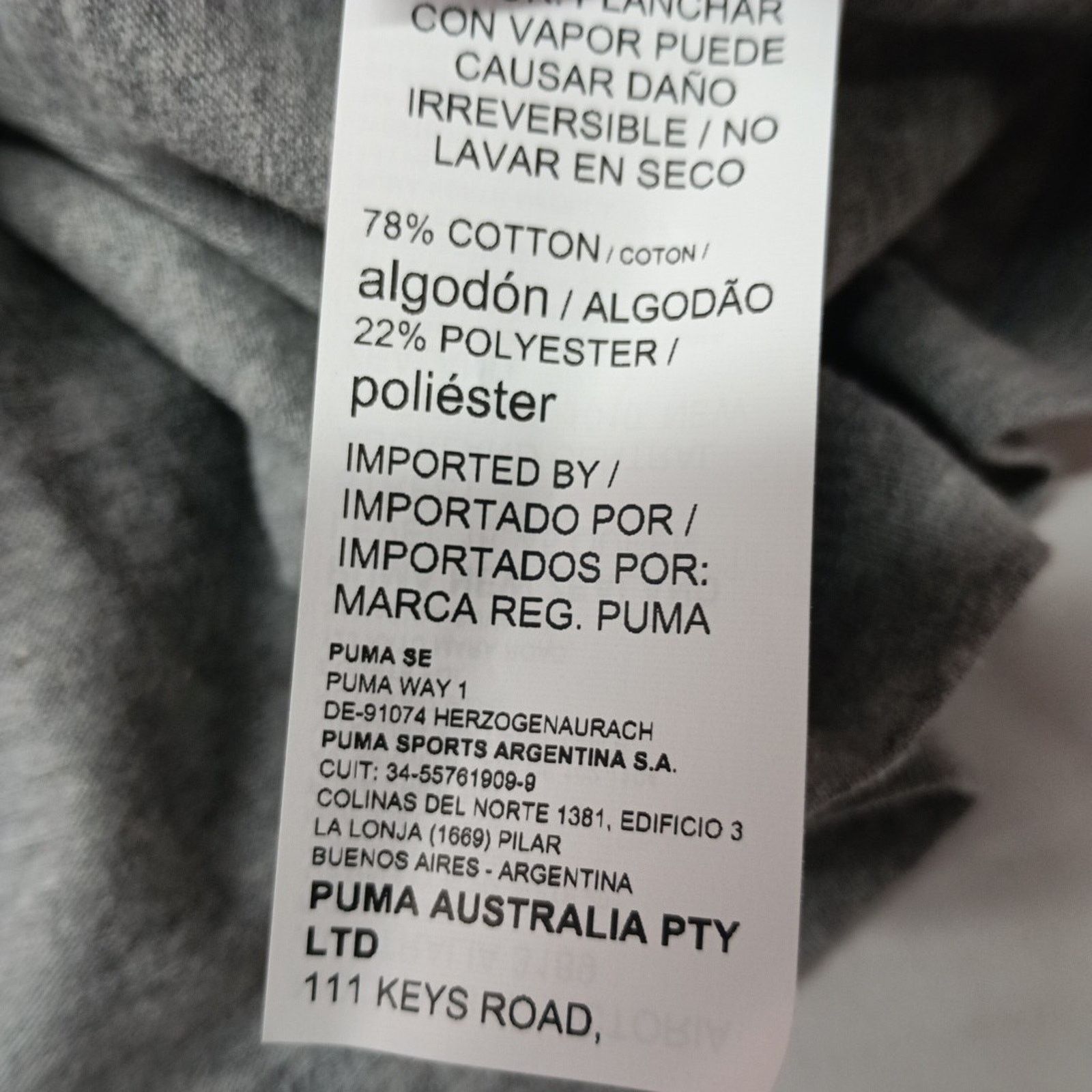 Puma Puma Sports Camo Graphic Tee Logo T-shirt Men's 4XL Gray Size US XXL / EU 58 / 5 - 6 Thumbnail