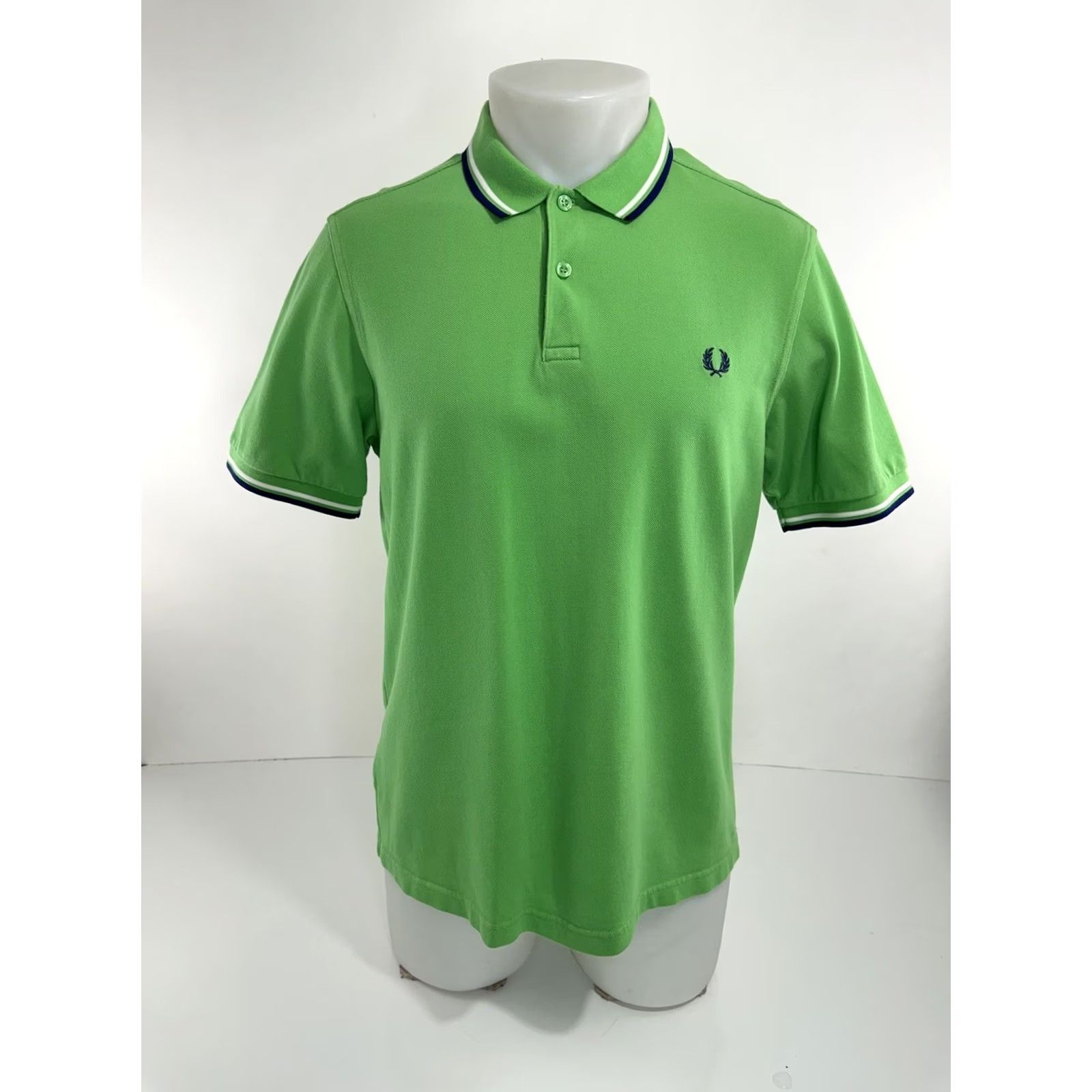 Fred Perry Fred Perry Polo Shirt Embroidered Slim M L Green Men Polo Slim Fit Adult Medium Mens Size US M / EU 48-50 / 2 - 2 Thumbnail