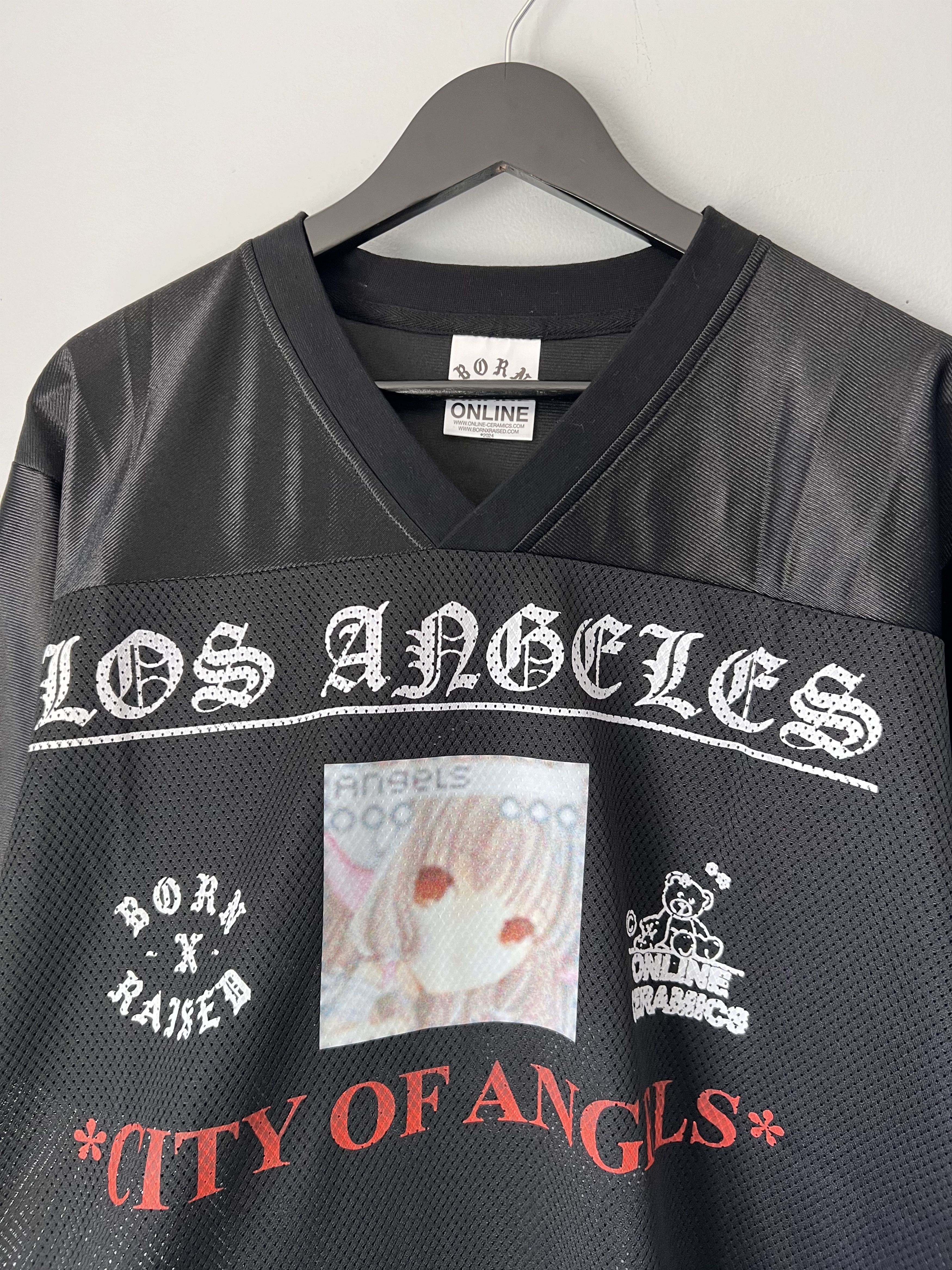 Born X Raised × Online Ceramics Online Ceramics Born X Raised Football Jersey in Black Size US XL / EU 56 / 4 - 2 Thumbnail