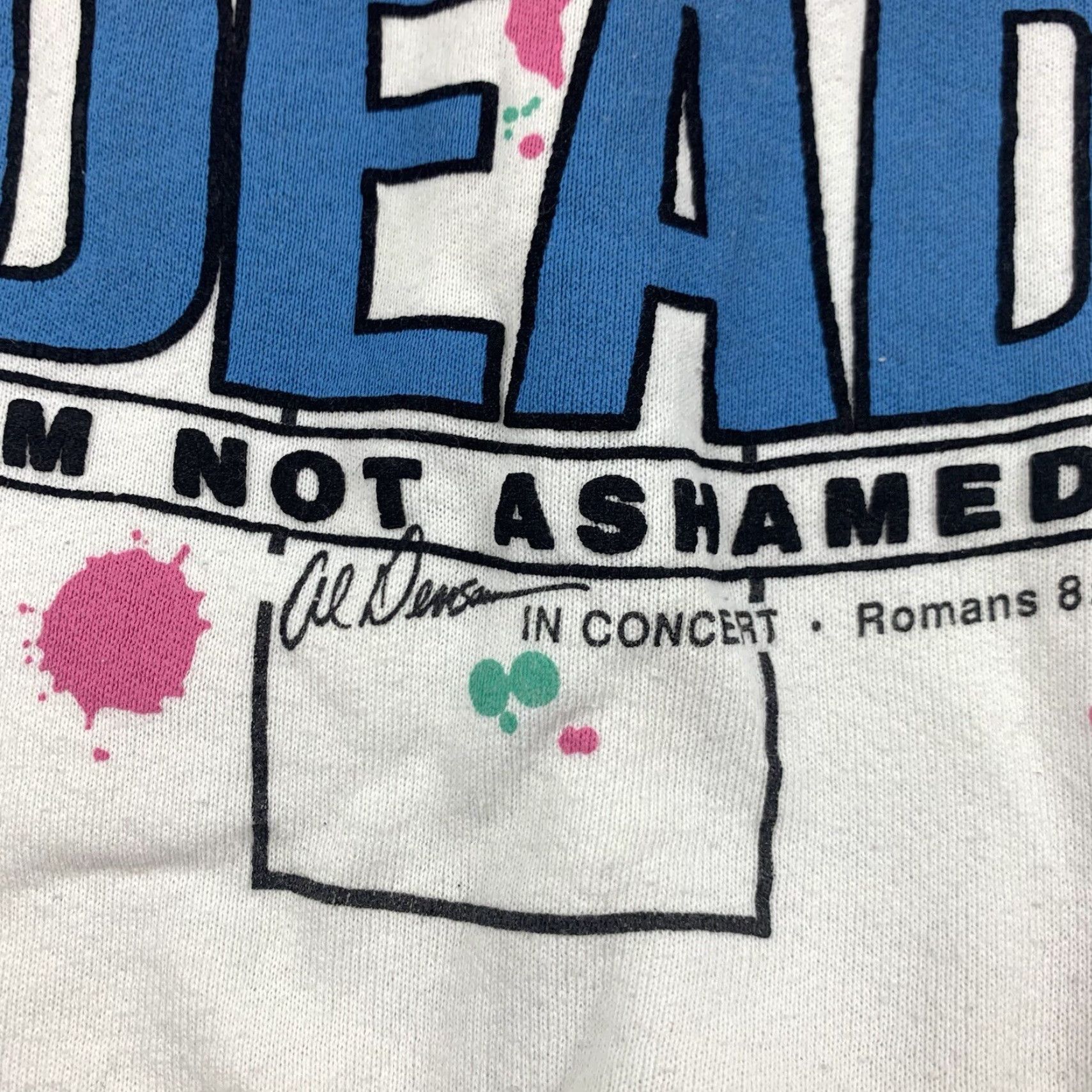 Fruit Of The Loom VINTAGE Gods Not Dead Concert Sweatshirt Men XL White 90s 90s Religion Al Denson Pullover Crew Neck Fruit of the Loom Sweatshirt Mens VINTAGE Size US XL / EU 56 / 4 - 3 Thumbnail