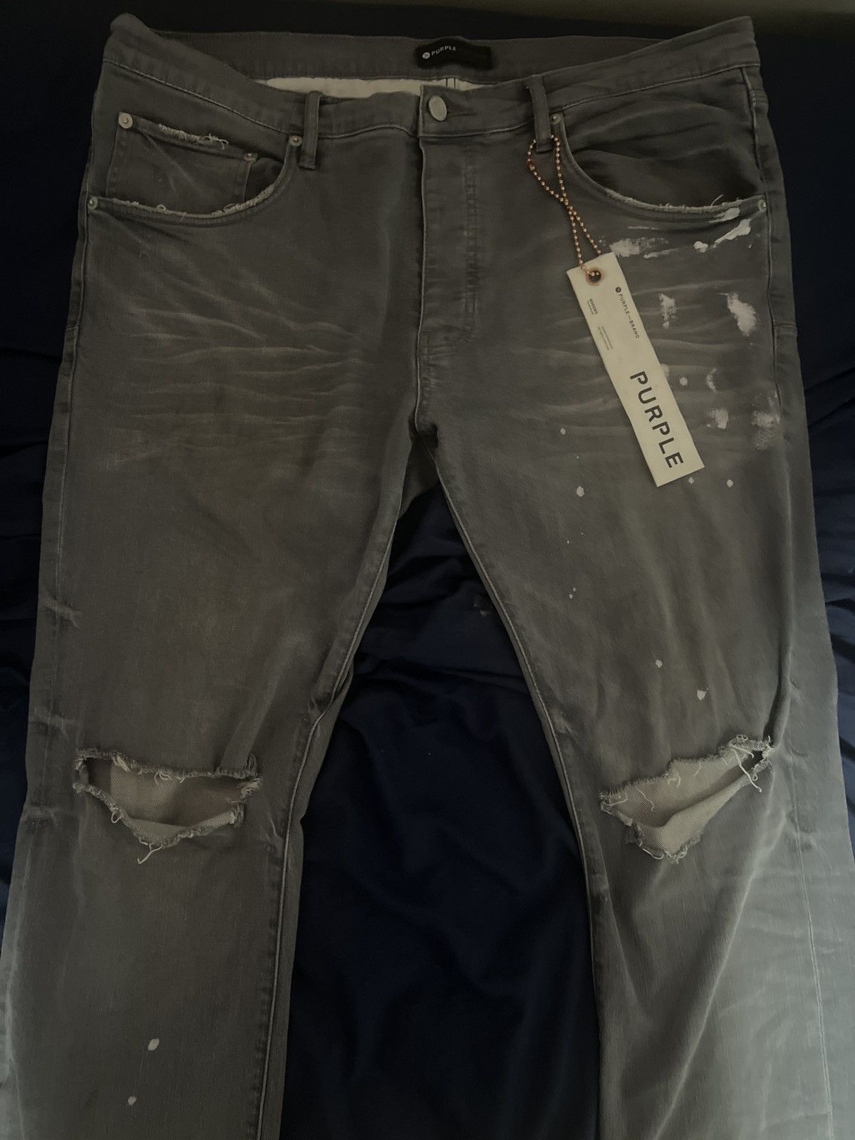 image of Purple Brand Jeans in Grey, Men's (Size 38)