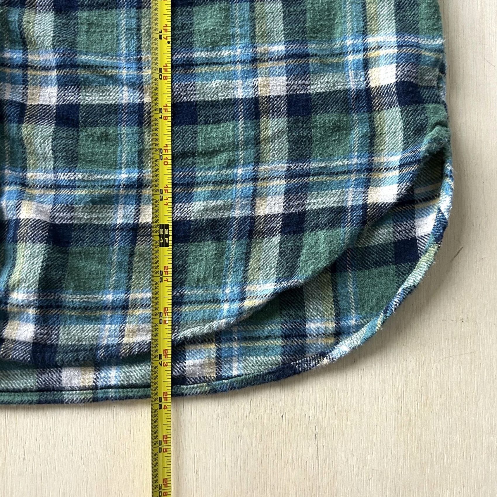 Vintage American Eagle Shirt Mens Medium Green Plaid Long Sleeve Button Up Flannel Size US M / EU 48-50 / 2 - 4 Thumbnail