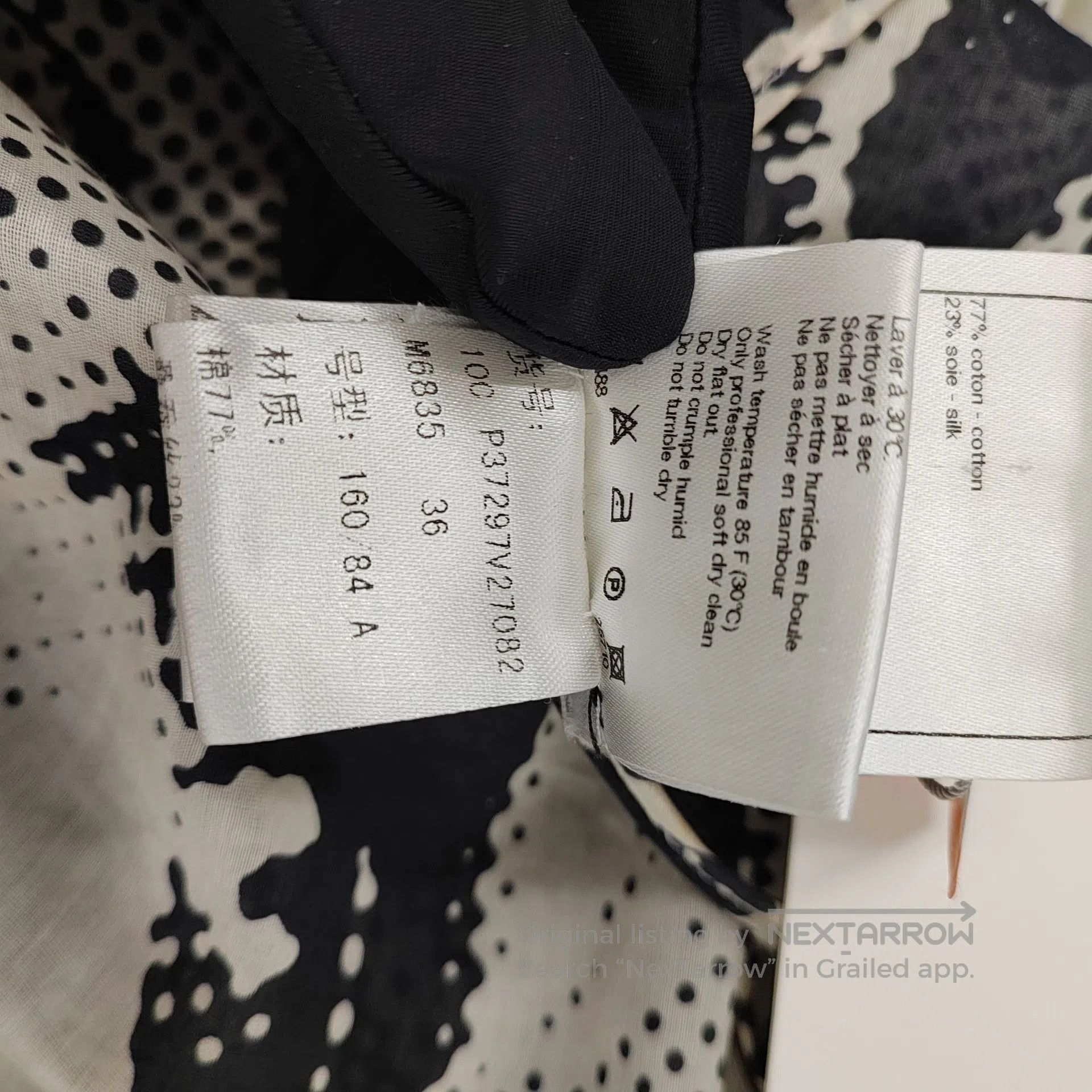 Chanel Chanel Silk Lion Large Double C Logo Ribbon Sleeve Dress| Size XS / US 0-2 / IT 36-38 - 6 Thumbnail