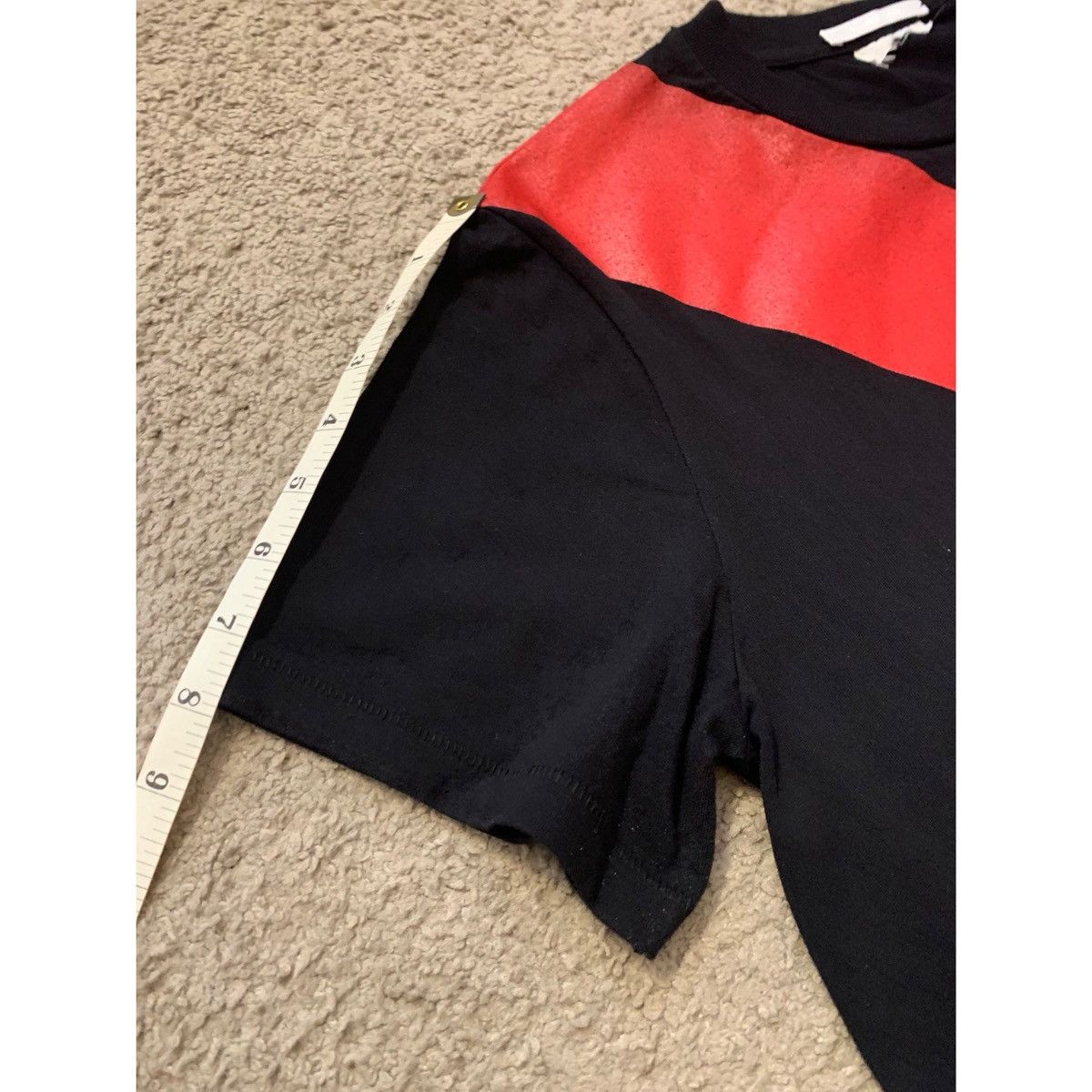 Helmut Lang HELMUT LANG SASH STRIPE LOGO T-SHIRT Size US M / EU 48-50 / 2 - 20 Thumbnail