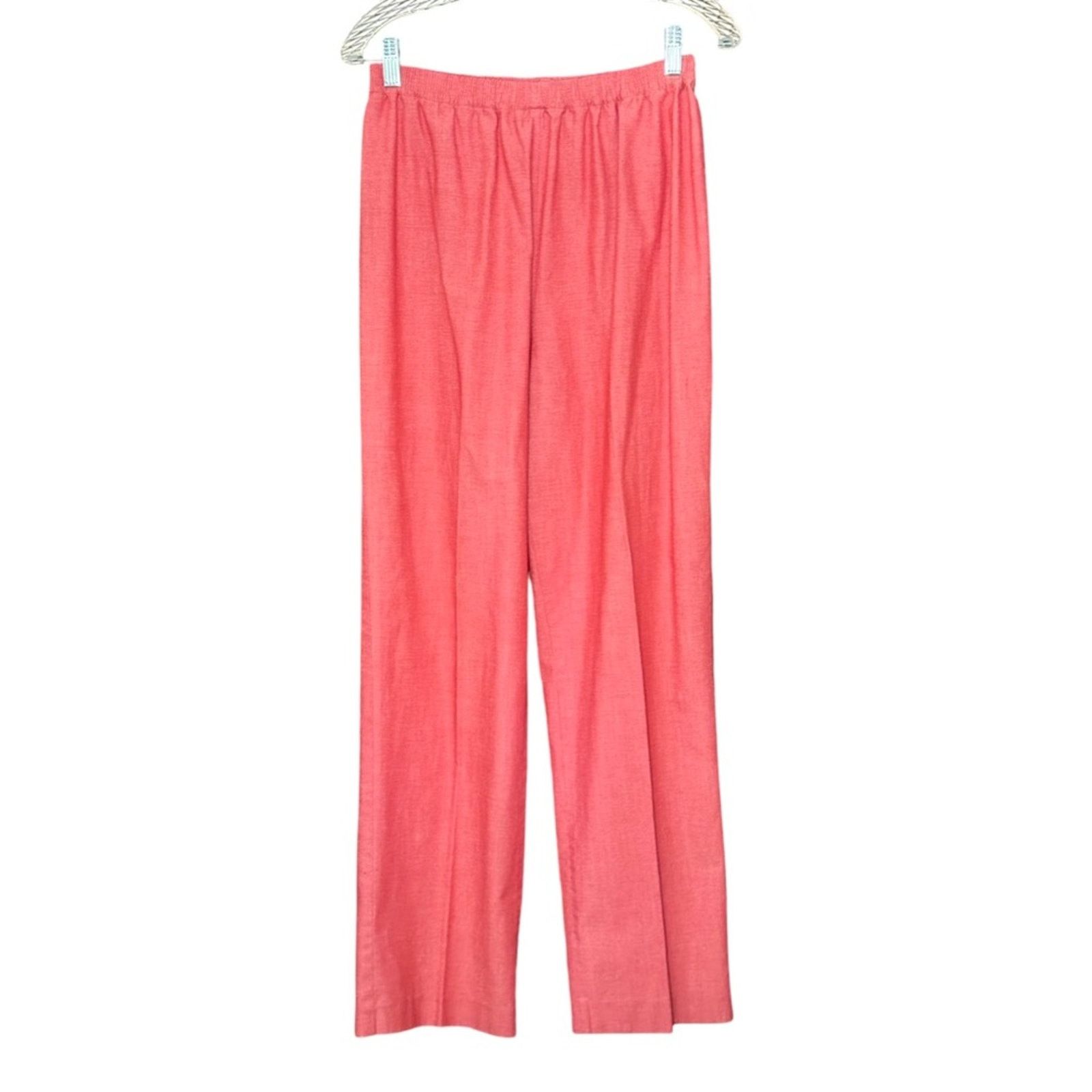 Other Vintage Summer Pants Suit By Devon In Pink Rouge Size 32" / US 10 / IT 46 - 4 Thumbnail