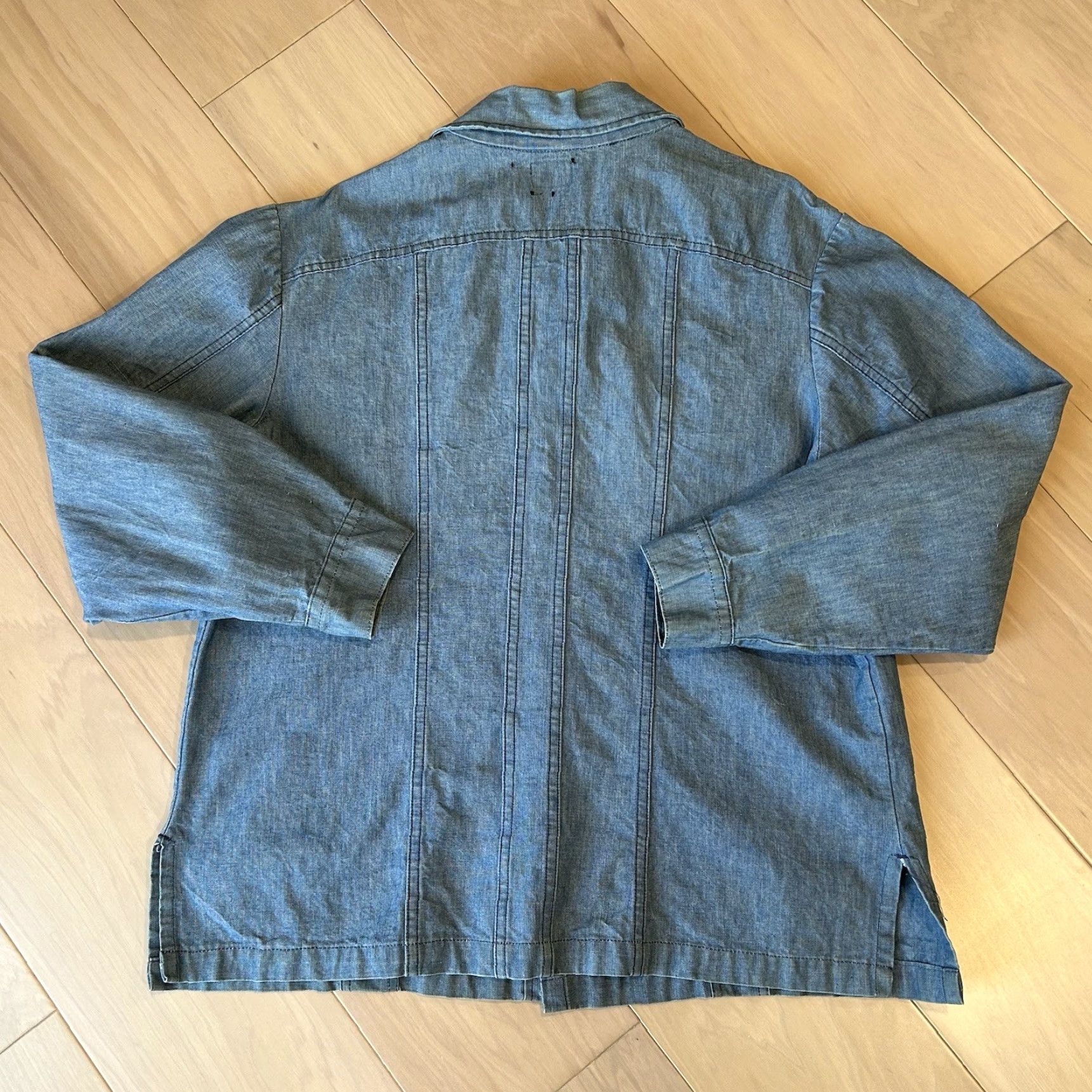 Lee VINTAGE Lee Blue Denim Snap Button-Up Shirt Jacket Mens Large Shirt Jacket Mens Large Blue Denim Snap Button-Up Shirt Jacket Lee Size US L / EU 52-54 / 3 - 2 Thumbnail