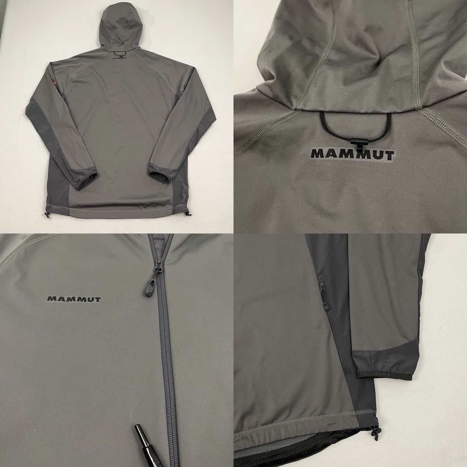 Mammut Mammut Lemah Hoody Jacket Men XL Gray Midweight Softshell Full Zip Hooded Hiking Overshirt Size US XL / EU 56 / 4 - 8 Thumbnail