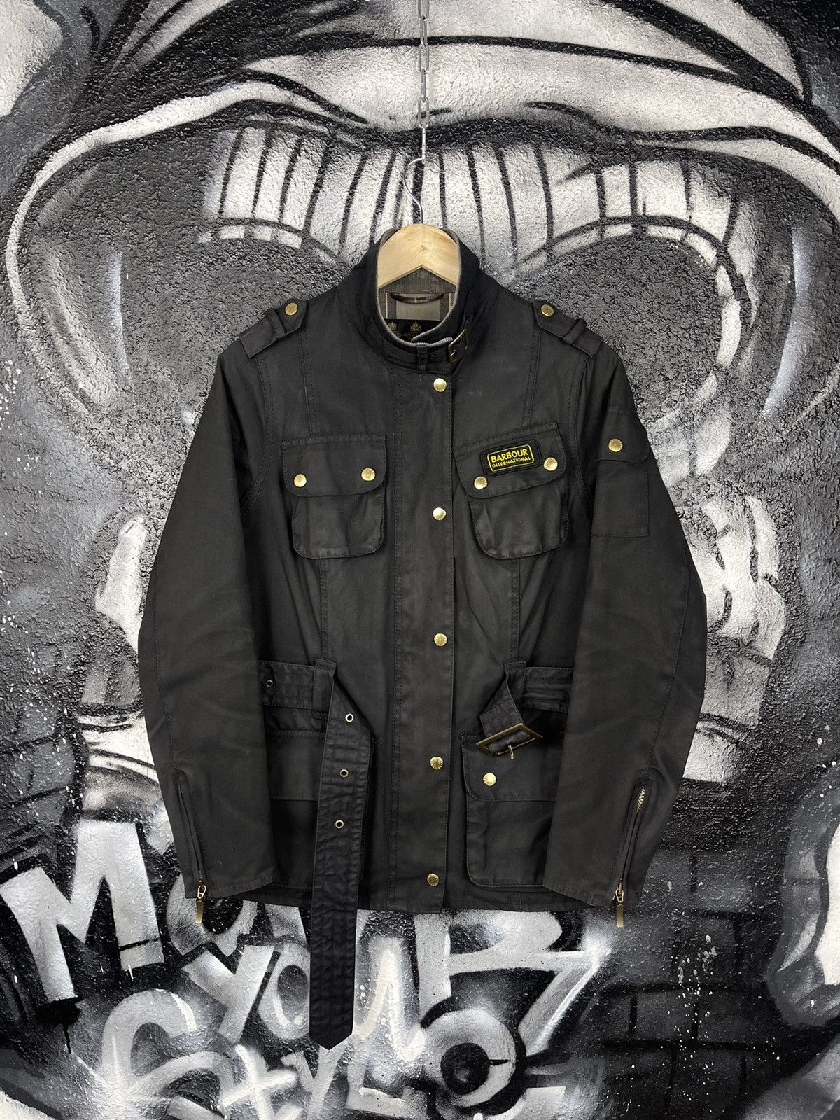 Barbour × Streetwear × Vintage Barbour International Waxed Jacket 