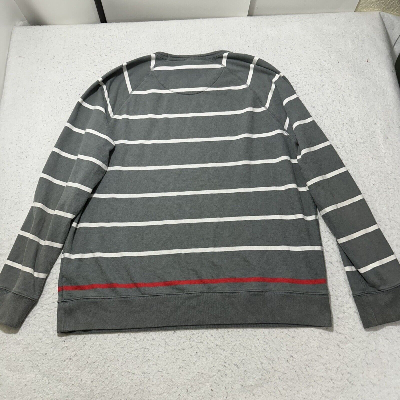 Lands' End The Outfitters Lands' End XL Sweater Gray Striped Pullover Size US XL / EU 56 / 4 - 12 Thumbnail