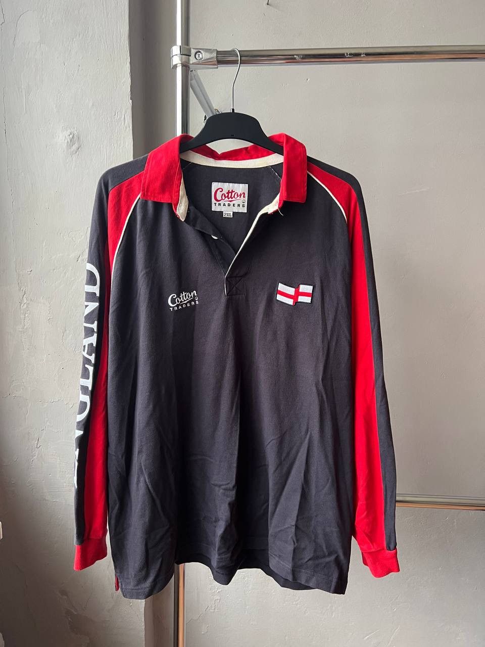 Cotton Traders 1997 ENGLAND NATIONAL TEAM RUGBY TRAINING RARE SHIRT JERSEY Size US XXL / EU 58 / 5 - 2 Thumbnail