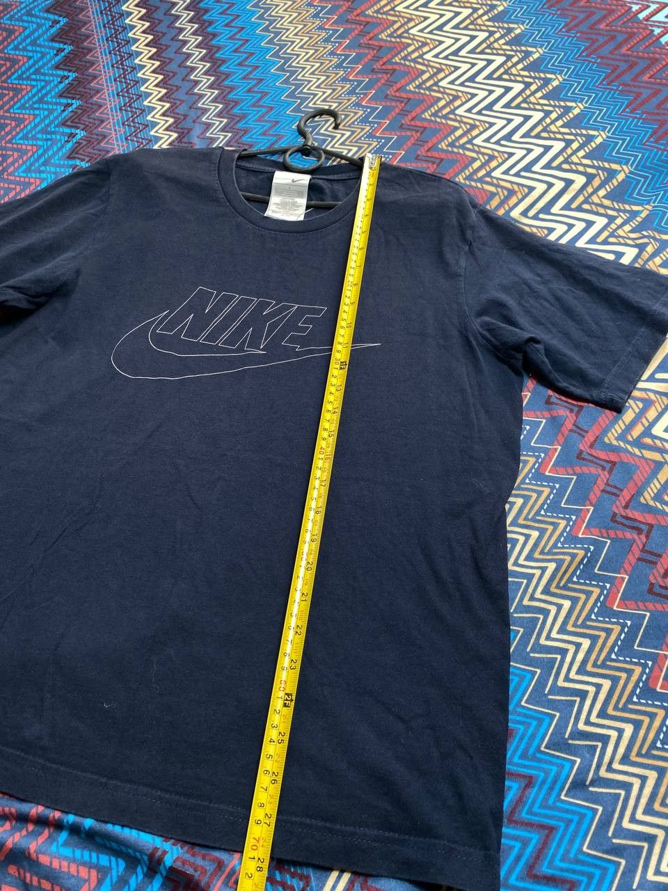 Nike × Vintage Vintage Nike T-Shirt Big Logo Swoosh Black 2000s Size US L / EU 52-54 / 3 - 8 Thumbnail