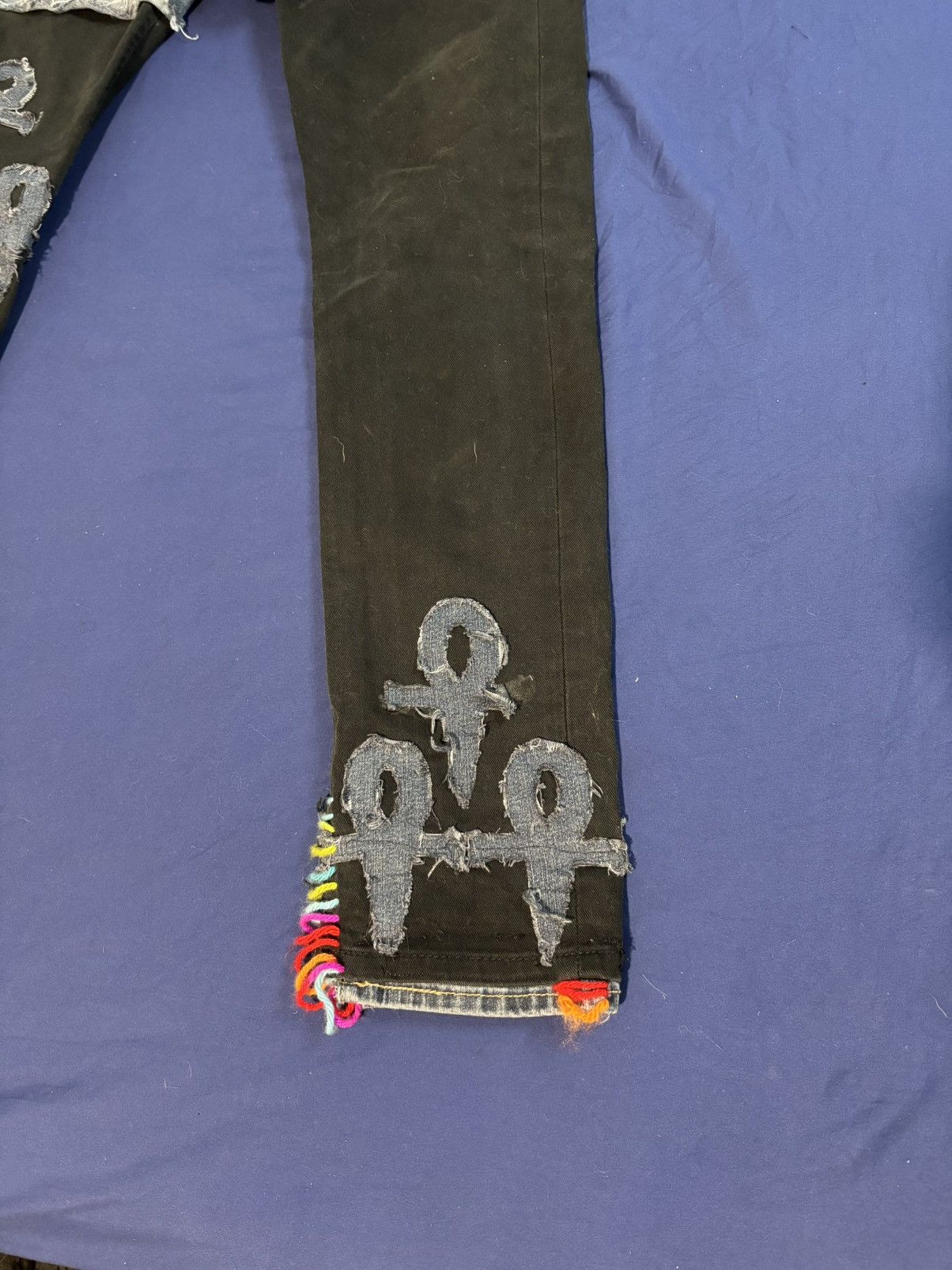 Other 2-tone Ankh Patch Custom Jeans Size US 32 / EU 48 - 5 Thumbnail