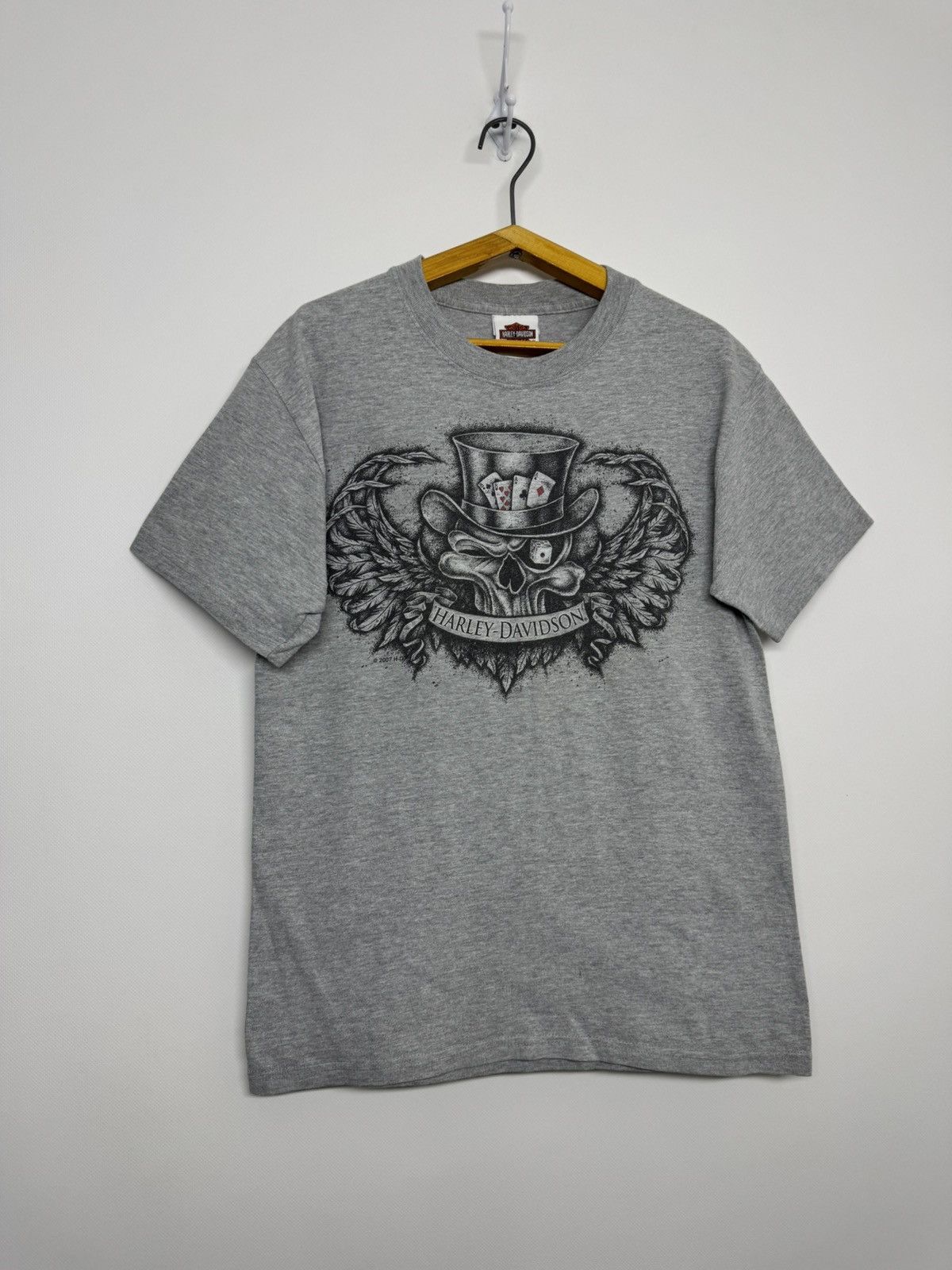 Harley Davidson Harley Davidson Vegas Distressed Stain Dead Mans Hand Skull Size US S / EU 44-46 / 1 - 6 Thumbnail