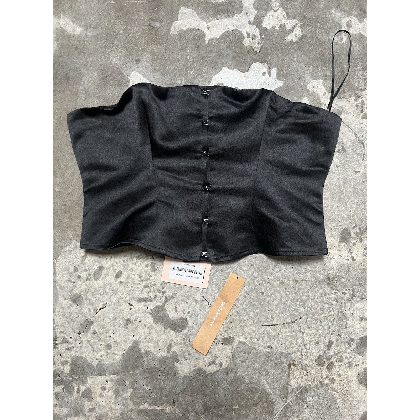 Reformation Reformation x New York City Ballet Jaclyn Satin Top Black 2 Size XS / US 0-2 / IT 36-38 - 1 Thumbnail