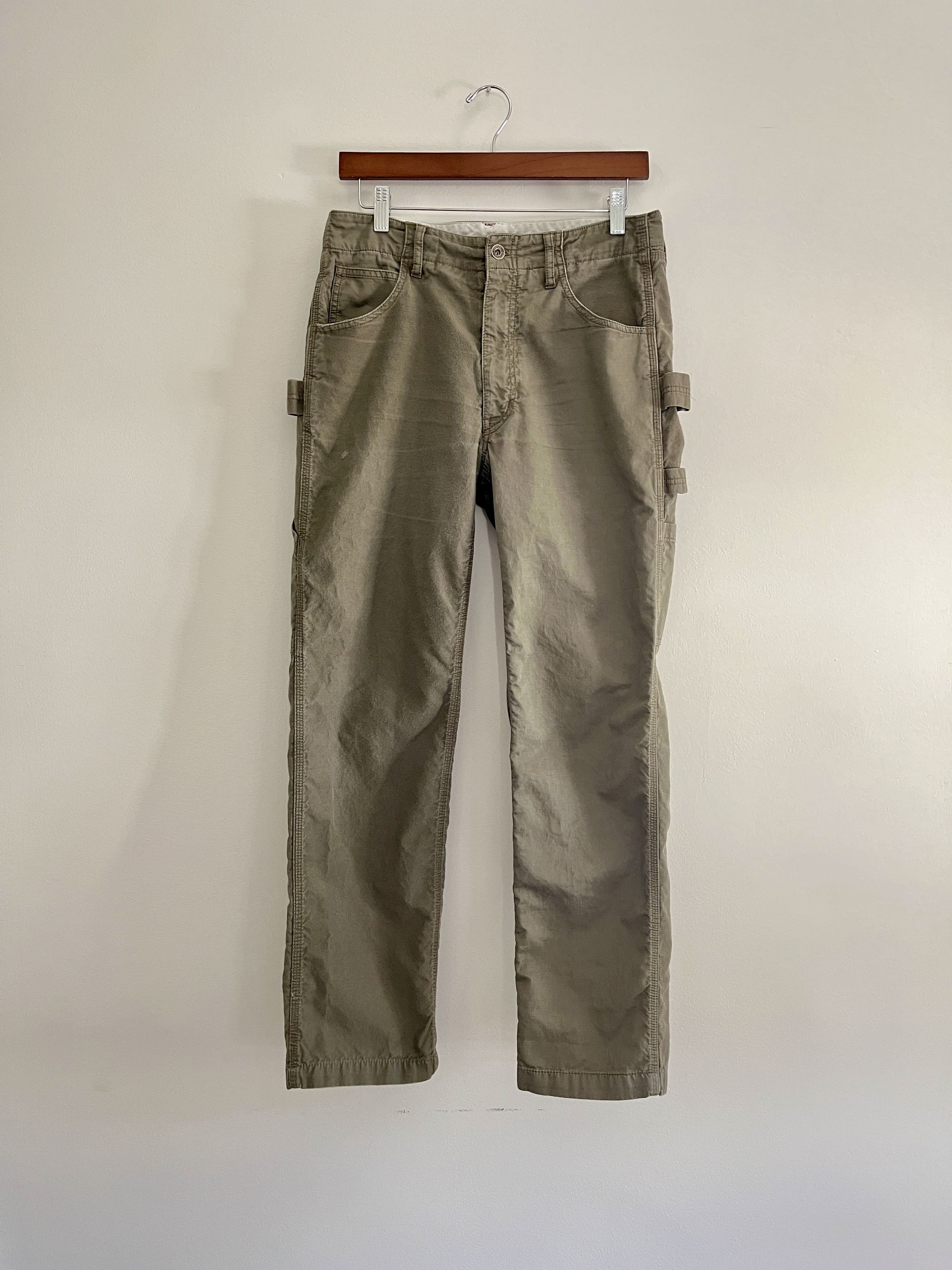 image of Engineered Garments Carpenter Pants in Faded Olive, Men's (Size 30)