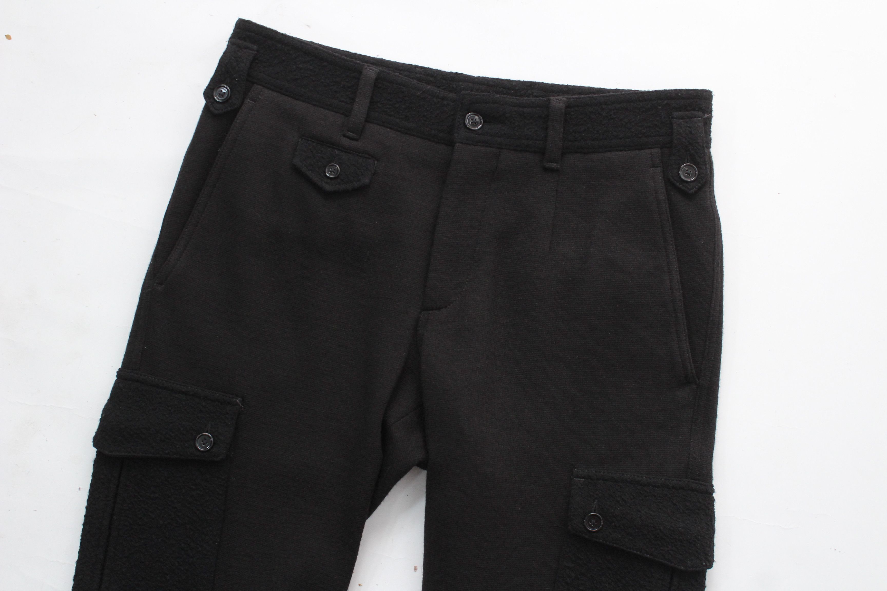 Dolce & Gabbana Dolce & Gabbana Black Wool Cargo Pants Size IT 44 Size US 28 / EU 44 - 2 Thumbnail