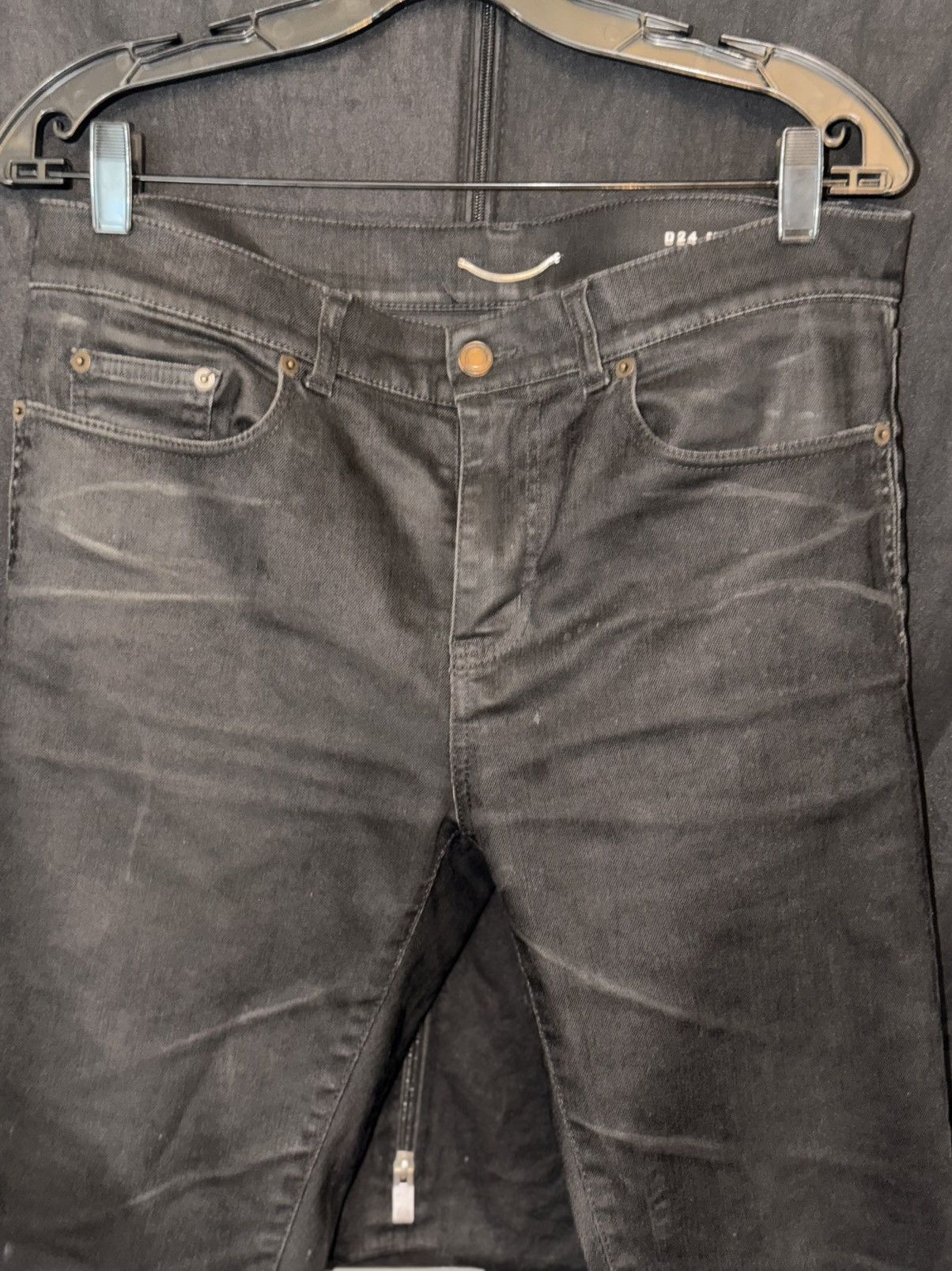 Saint Laurent Paris Saint Laurent D24 mid rise denim slightly waxed 32x34 Size US 32 / EU 48 - 2 Thumbnail