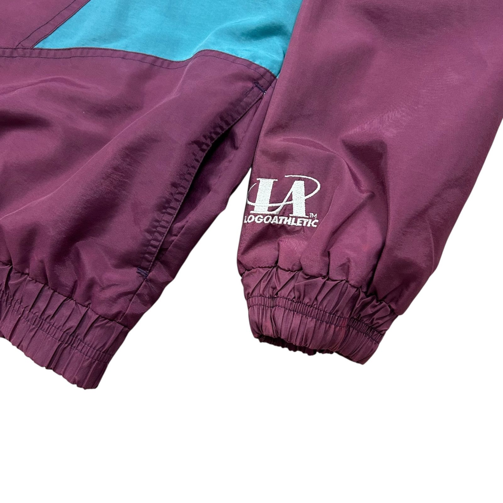 NHL 90s MIGHTY DUCKS LOGO ATHLETIC SHARKTOOTH WINDBREAKER JACKET Size US L / EU 52-54 / 3 - 8 Thumbnail