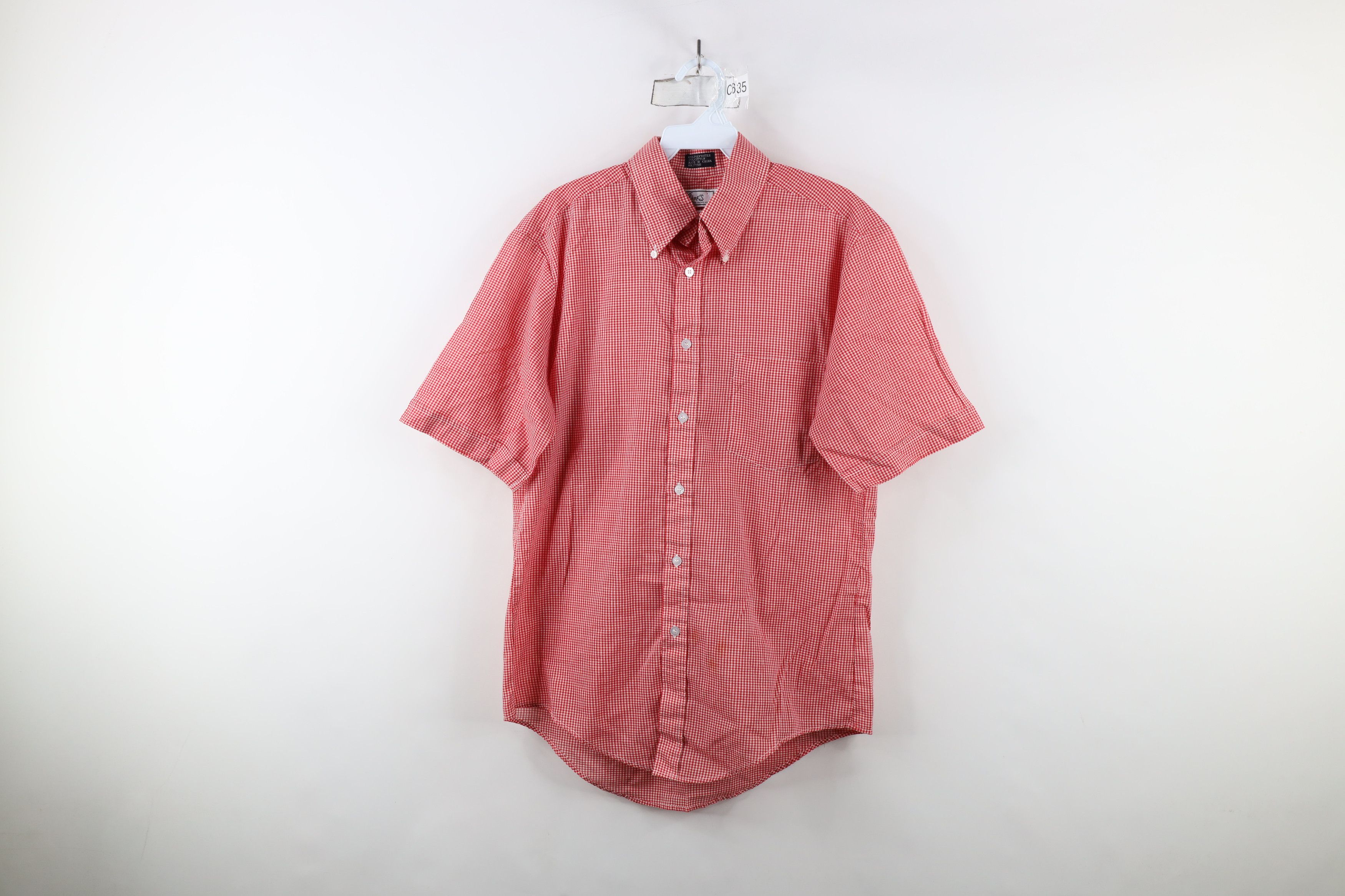 Vintage Vintage 90s Streetwear Gingham Short Sleeve Button Shirt Size US M / EU 48-50 / 2 - 1 Thumbnail