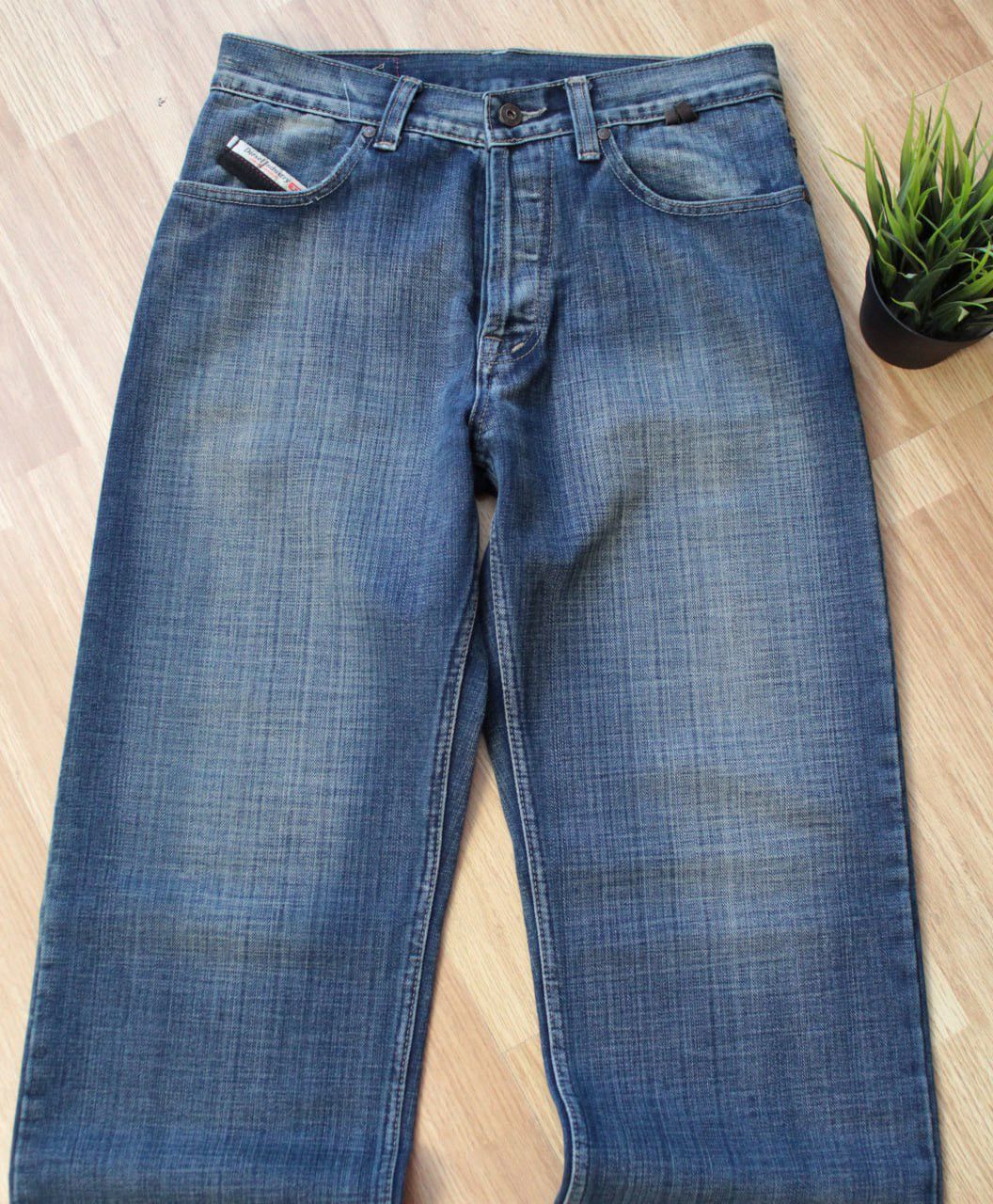 Diesel 🔥 Rare Diesel Washed Faded Denim Y2K Baggy Pants Japan Jeans Size US 32 / EU 48 - 6 Thumbnail