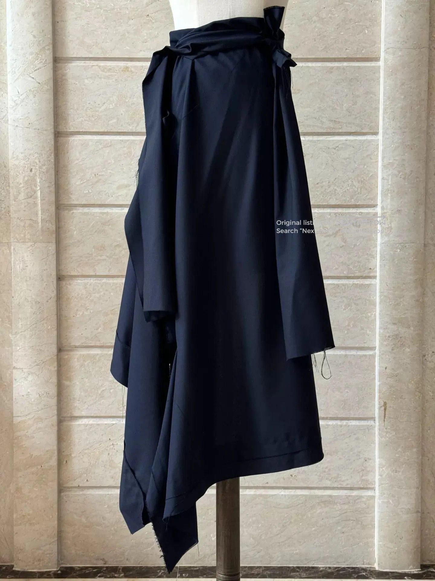 Ottolinger Wrap Skirt Draped Asymmetric Size 36 in Black, Women's (Size 25) — image 2 of 6